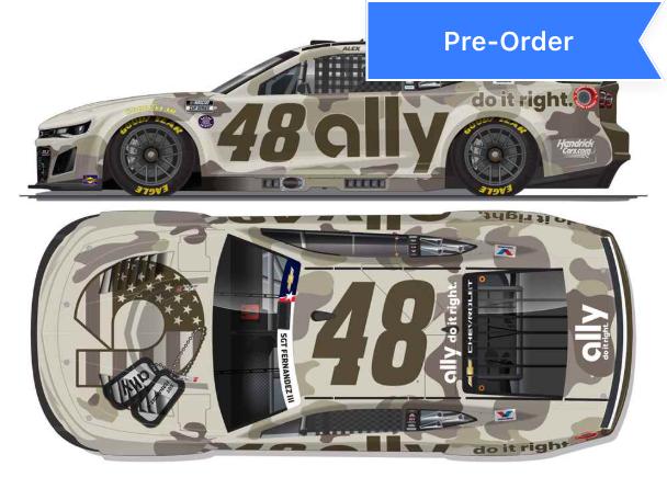Alex Bowman 2026 Ally Patriotic 1:24 Diecast *PREORDER*