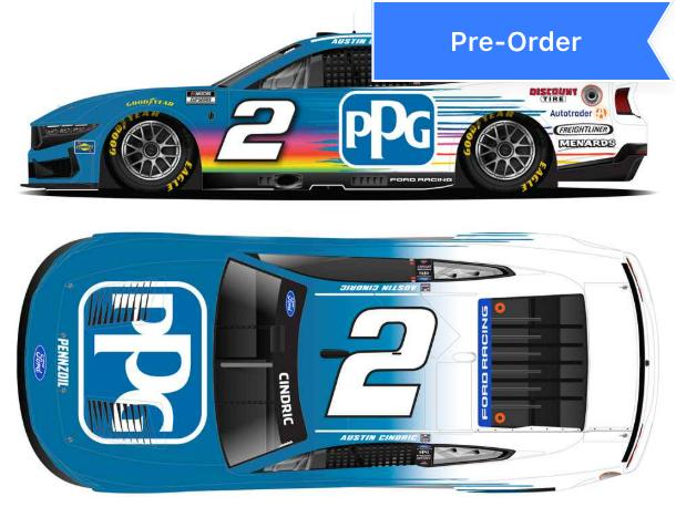 Austin Cindric 2026 PPG 1:24 Diecast *PREORDER*
