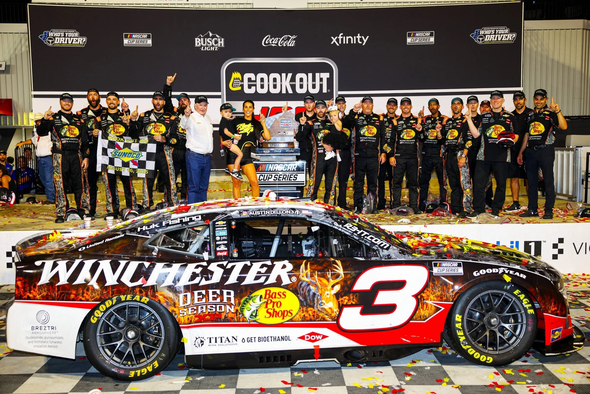 Austin Dillon 2025 Bass Pro Shops Winchester Deer Season Richmond Race Win 1:64 Diecast - Image 4