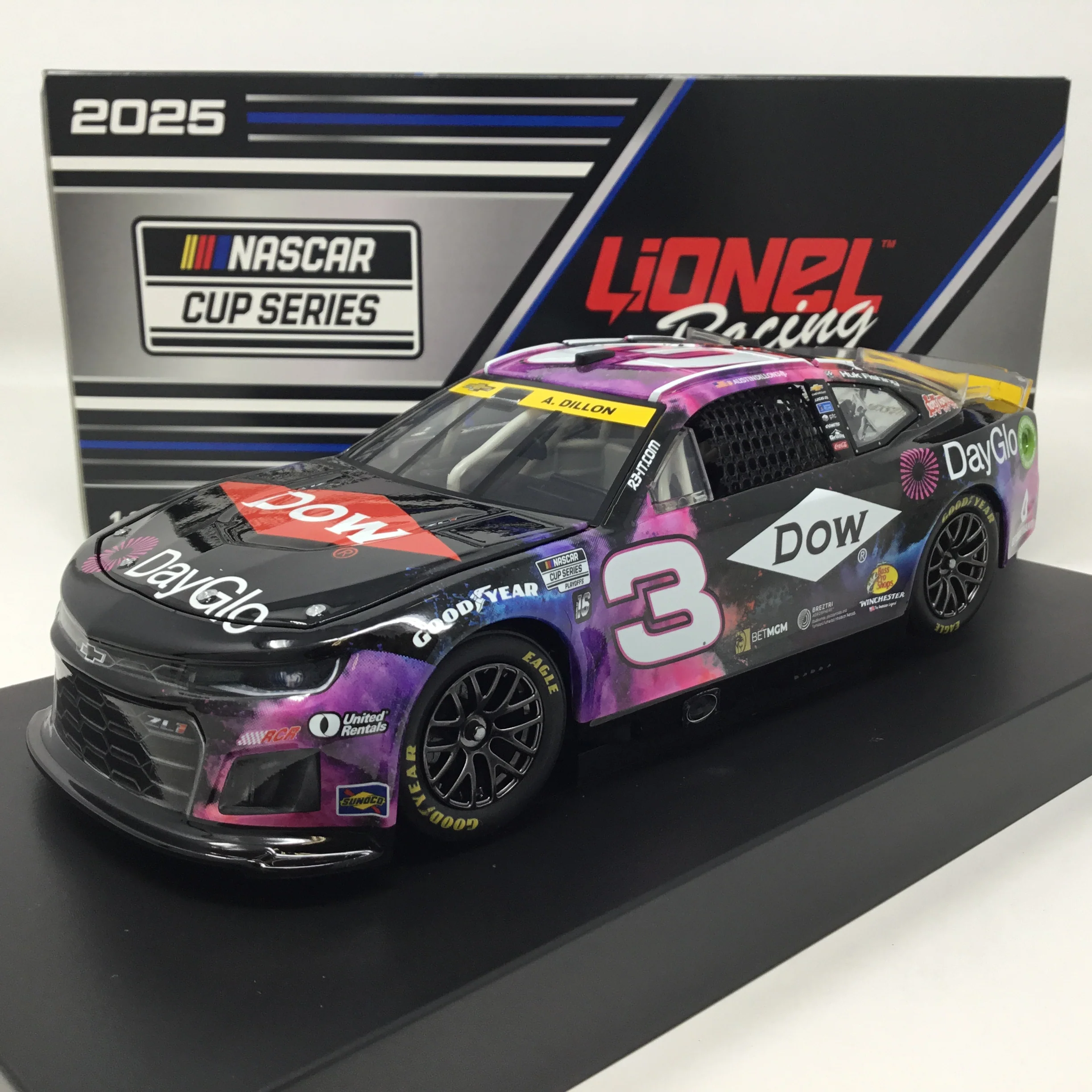 Austin Dillon 2025 Dow DayGlo 1:24 Diecast
