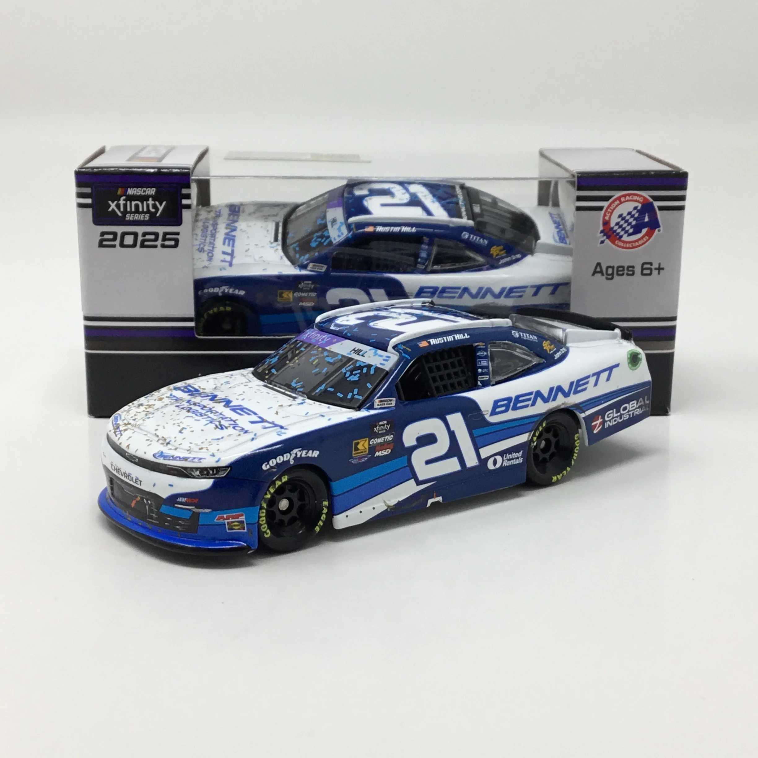 Austin Hill 2025 Bennett Transportation & Logistics Atlanta Race Win 1:64 Diecast - Image 2