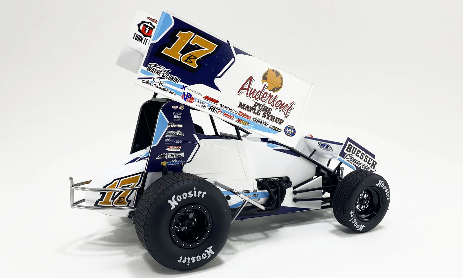 Bill Balog 2024 Anderson's Pure Maple Syrup Sprint Car 1:18 Diecast - Image 2