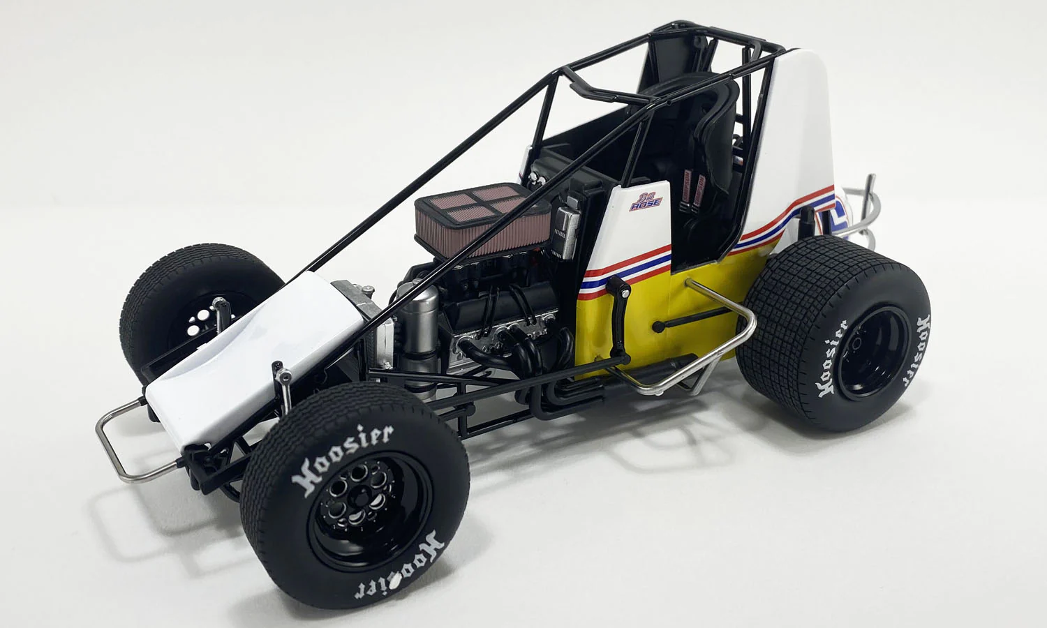 Bill Rose 2024 Michael Waltrip Brewing Co. GSR Sprint Car 1:18 Diecast - Image 4