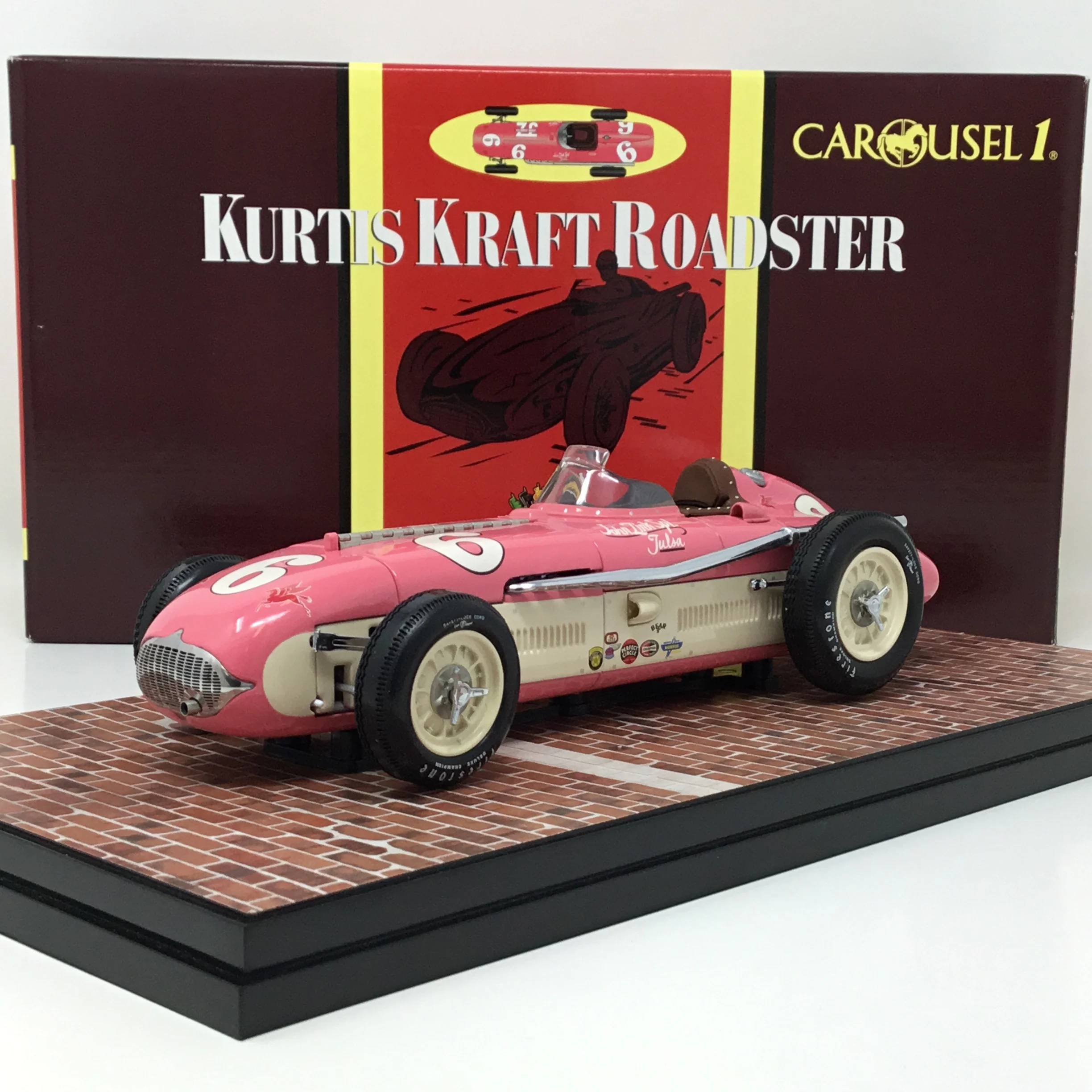 Bob Sweikert 1955 Carousel 1 Kurtis Kraft Roadster Indianapolis 500 Winner John Zink Special 1:18 Diecast #4501