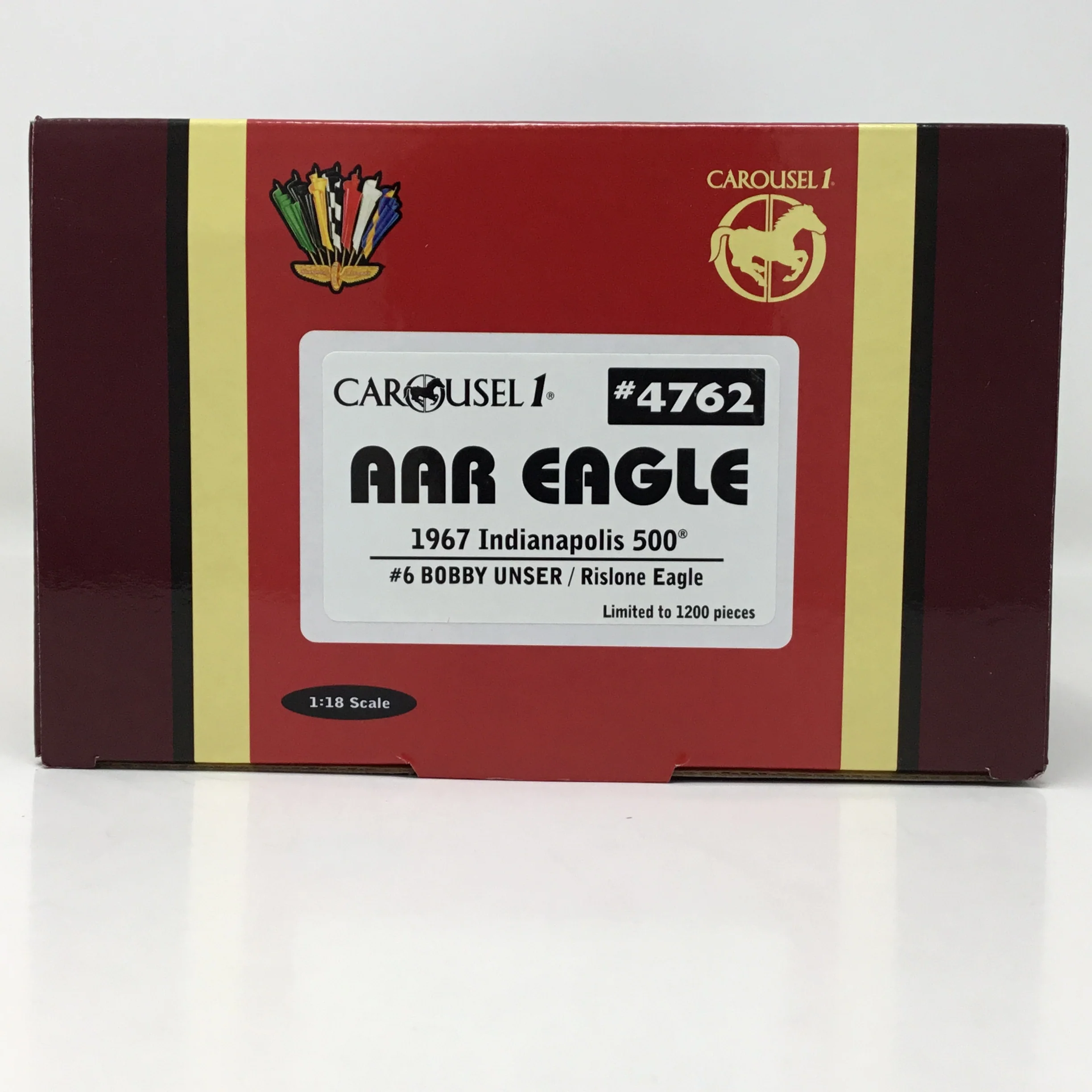 Bobby Unser 1967 Carousel 1 Rislone AAR Eagle Indianapolis 500 1:18 Diecast #4762 - Image 9