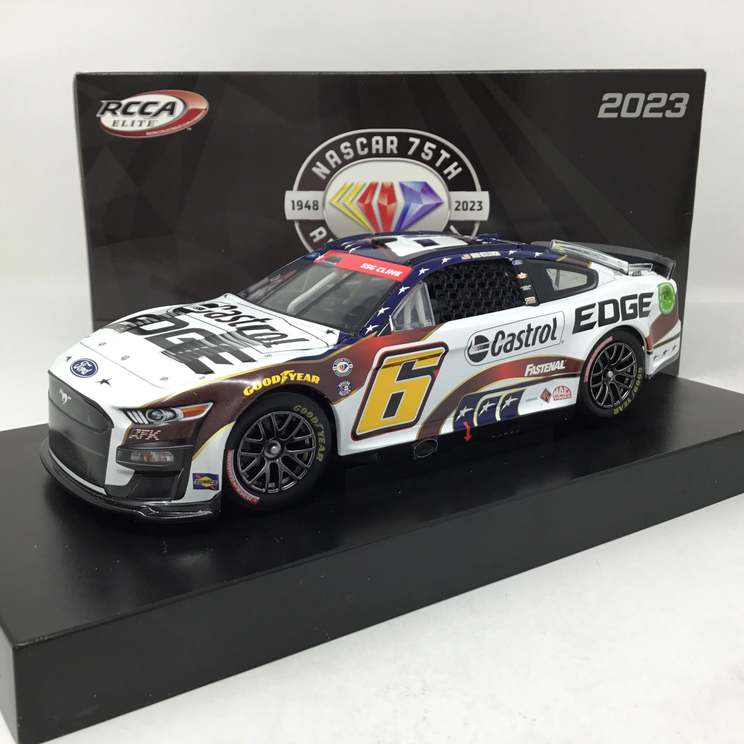 Brad Keselowski 2023 Castrol Edge Salutes Foil Number 1:24 Elite Diecast