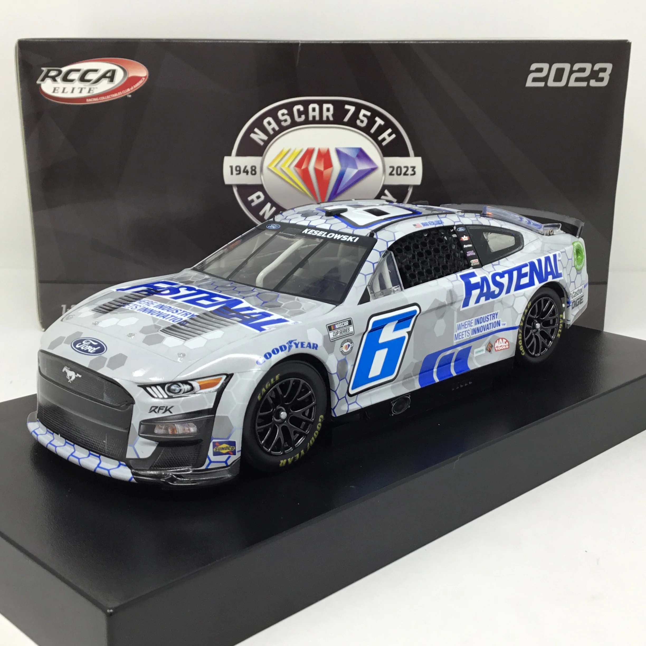Brad Keselowski 2023 Fastenal Foil Number 1:24 Elite Diecast