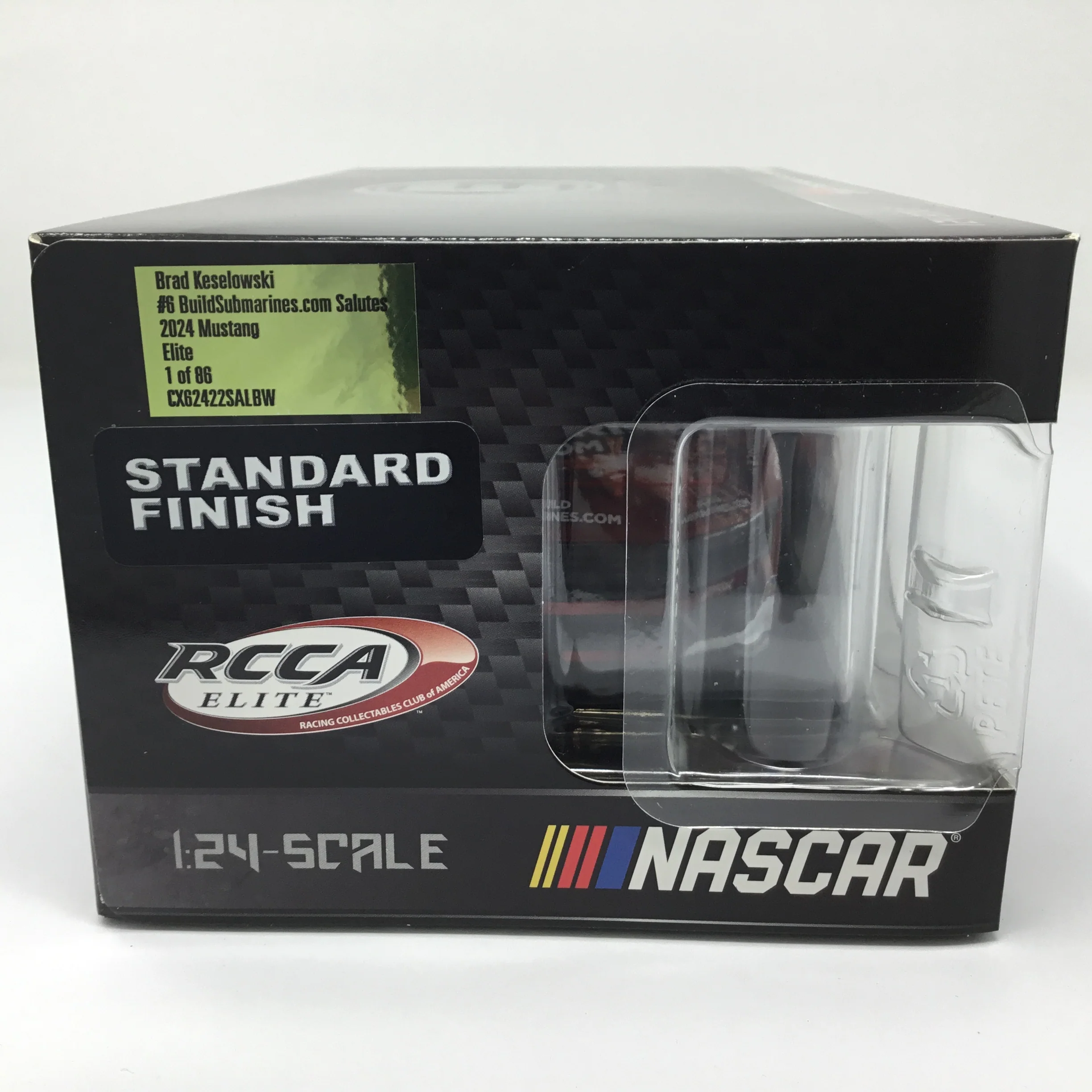Brad Keselowski 2024 Buildsubmarines.com Salutes Foil Number Elite 1:24 Diecast - Image 6