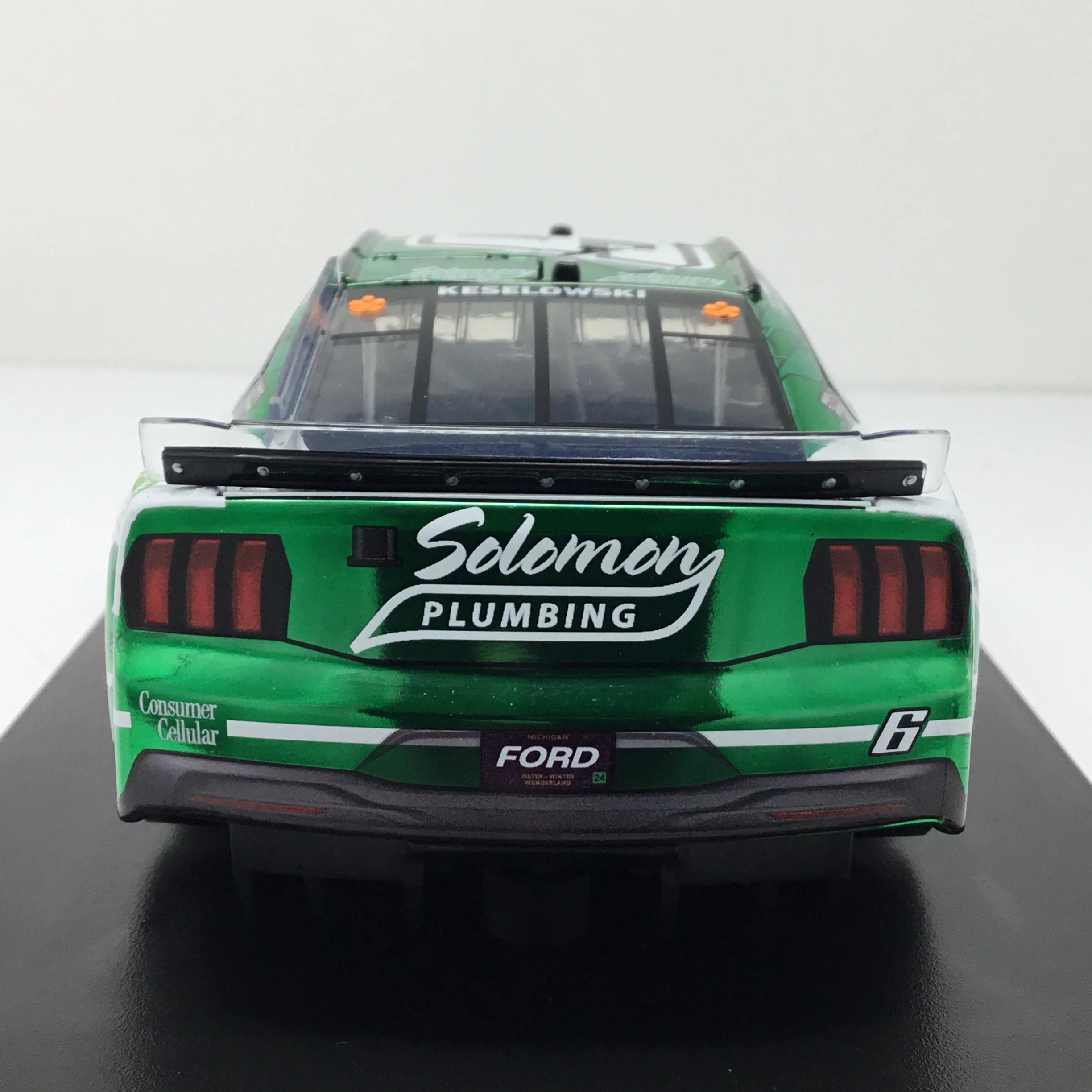 Brad Keselowski 2024 Solomon Plumbing Salute To Veterans Foil Number 1:24 Color Chrome Diecast - Image 5