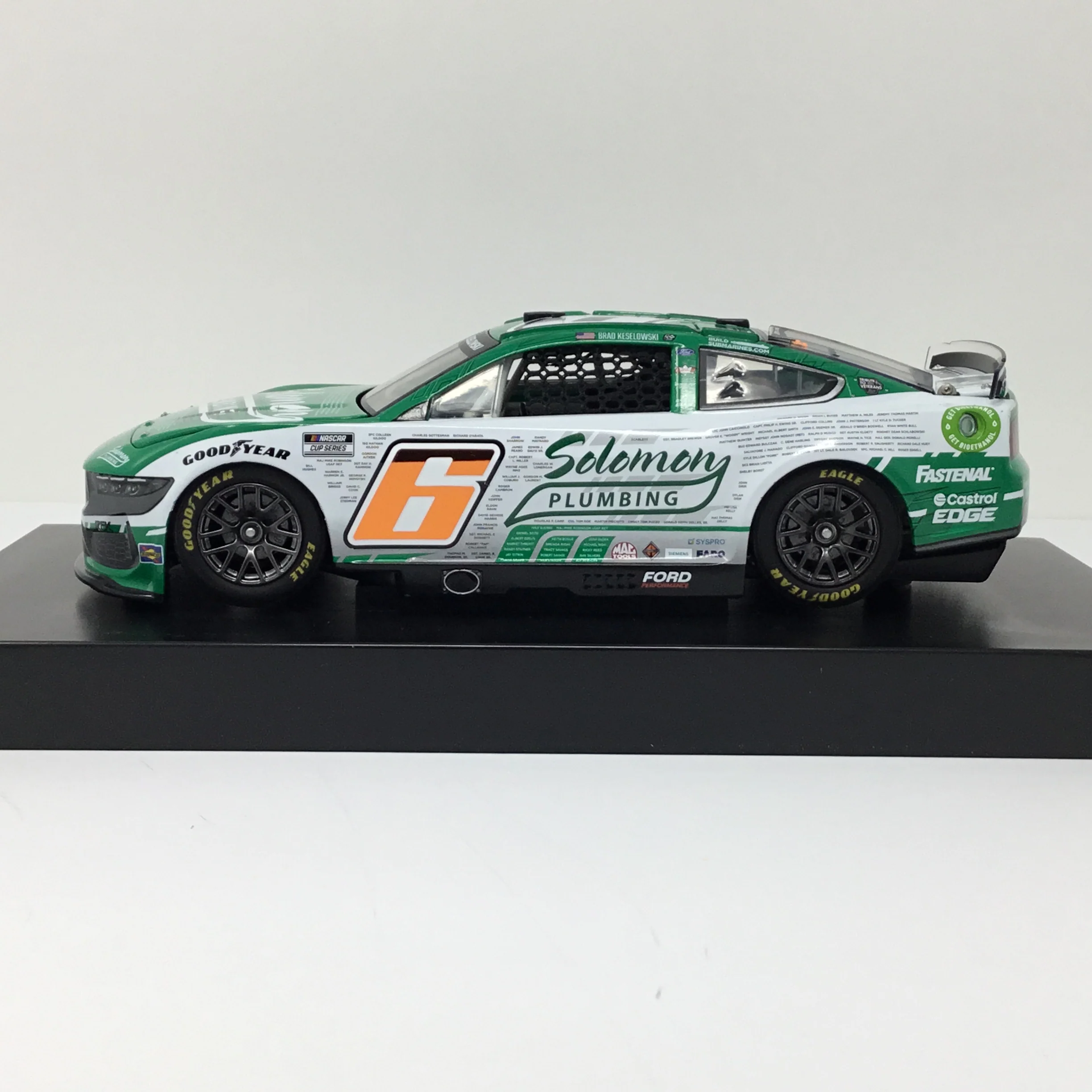 Brad Keselowski 2024 Solomon Plumbing Salute To Veterans Foil Number 1:24 Elite Diecast - Image 2