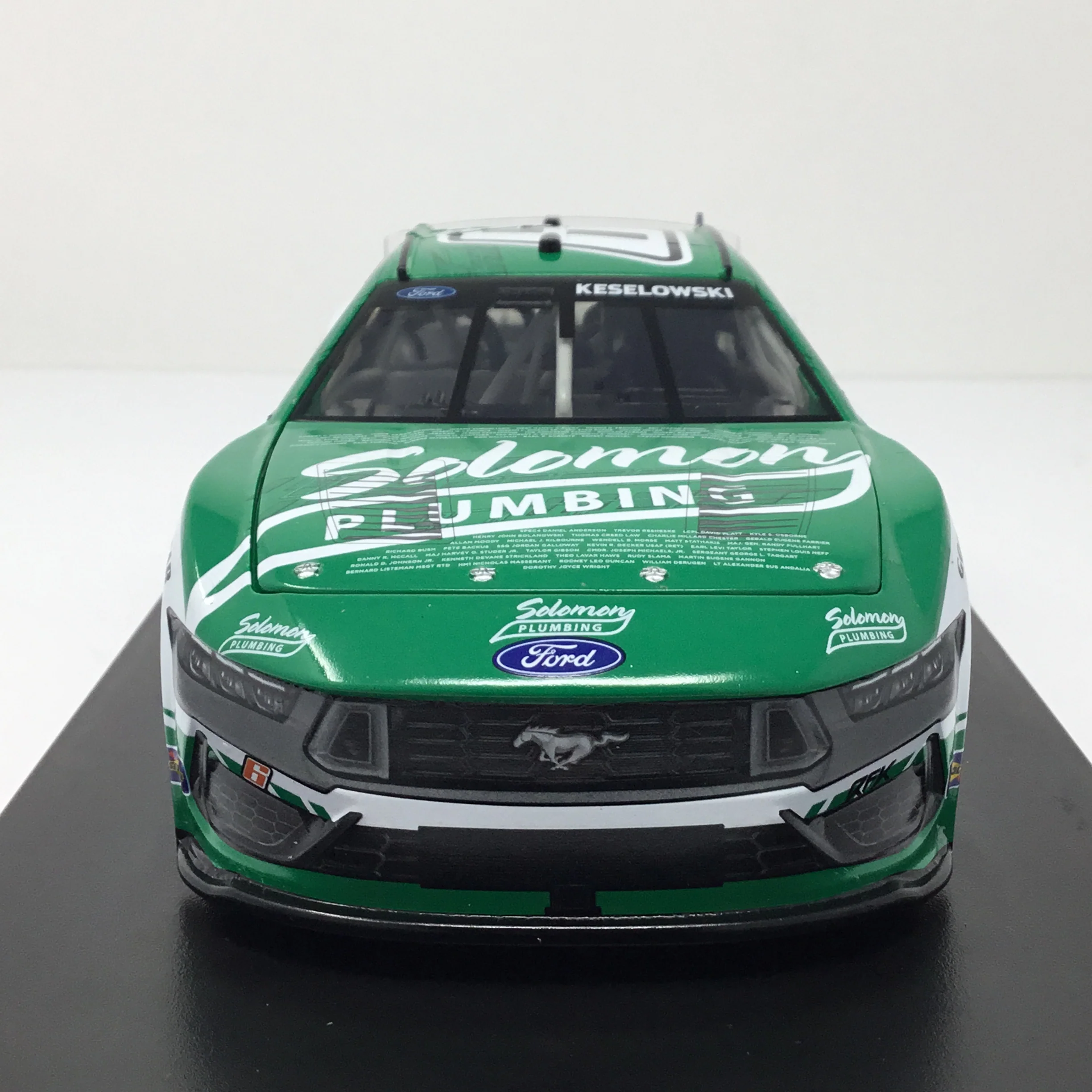 Brad Keselowski 2024 Solomon Plumbing Salute To Veterans Foil Number 1:24 Elite Diecast - Image 3