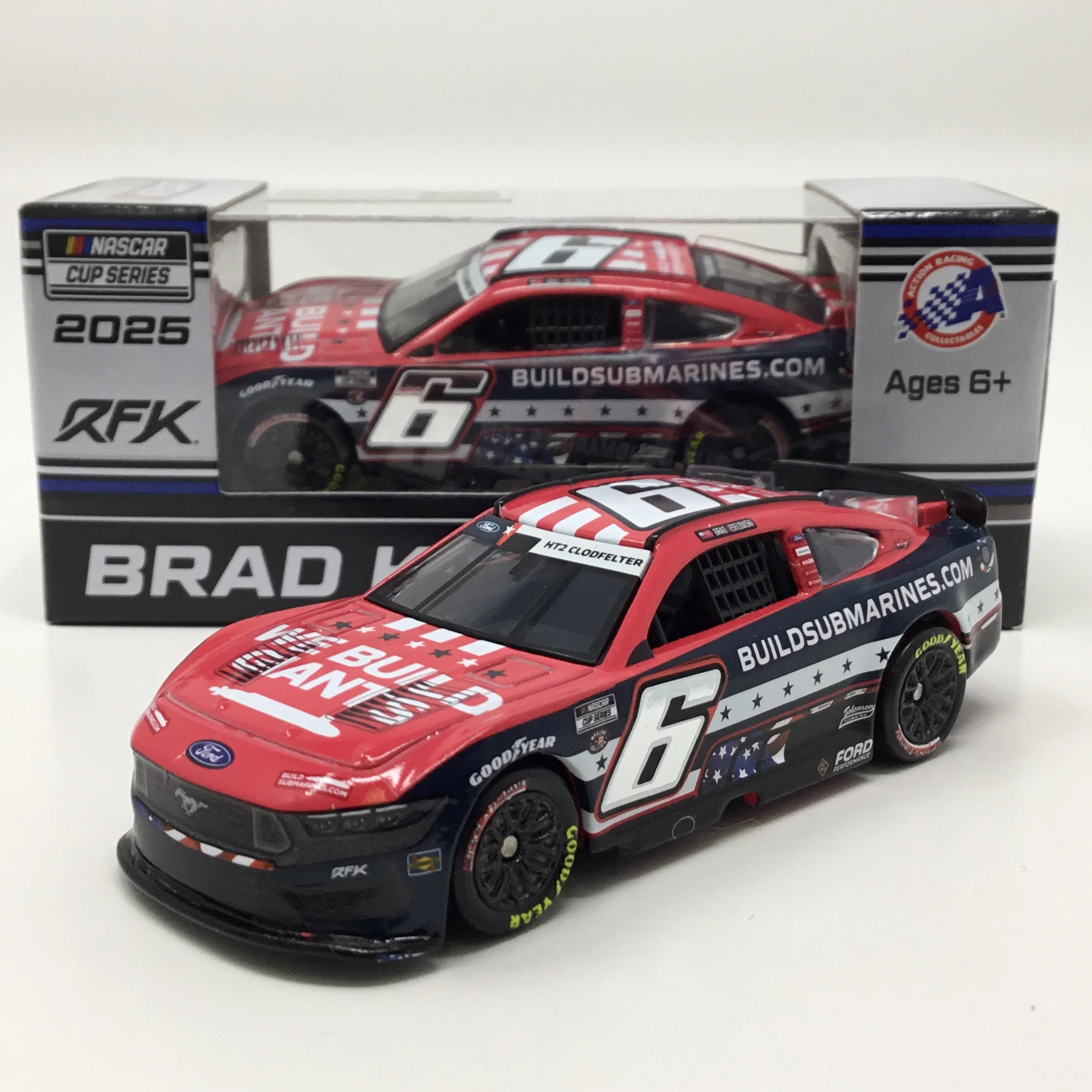 Brad Keselowski 2025 Buildsubmarines.com Salutes Foil Number 1:64 Diecast