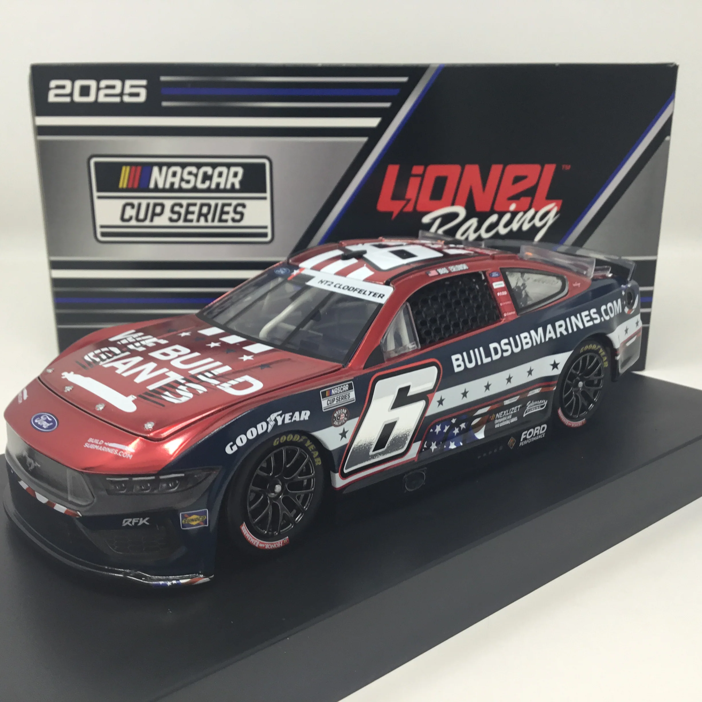 Brad Keselowski 2025 Buildsubmarines.com Salutes Foil Number Color Chrome 1:24 Diecast