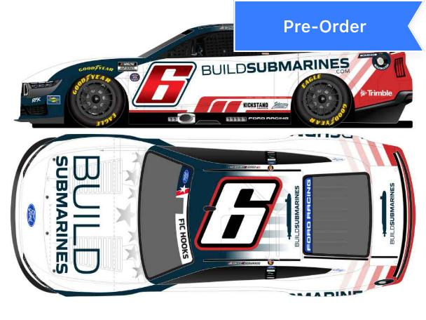 Brad Keselowski 2026 Buildsubmarines.com Salutes Foil Number 1:24 Diecast *PREORDER*