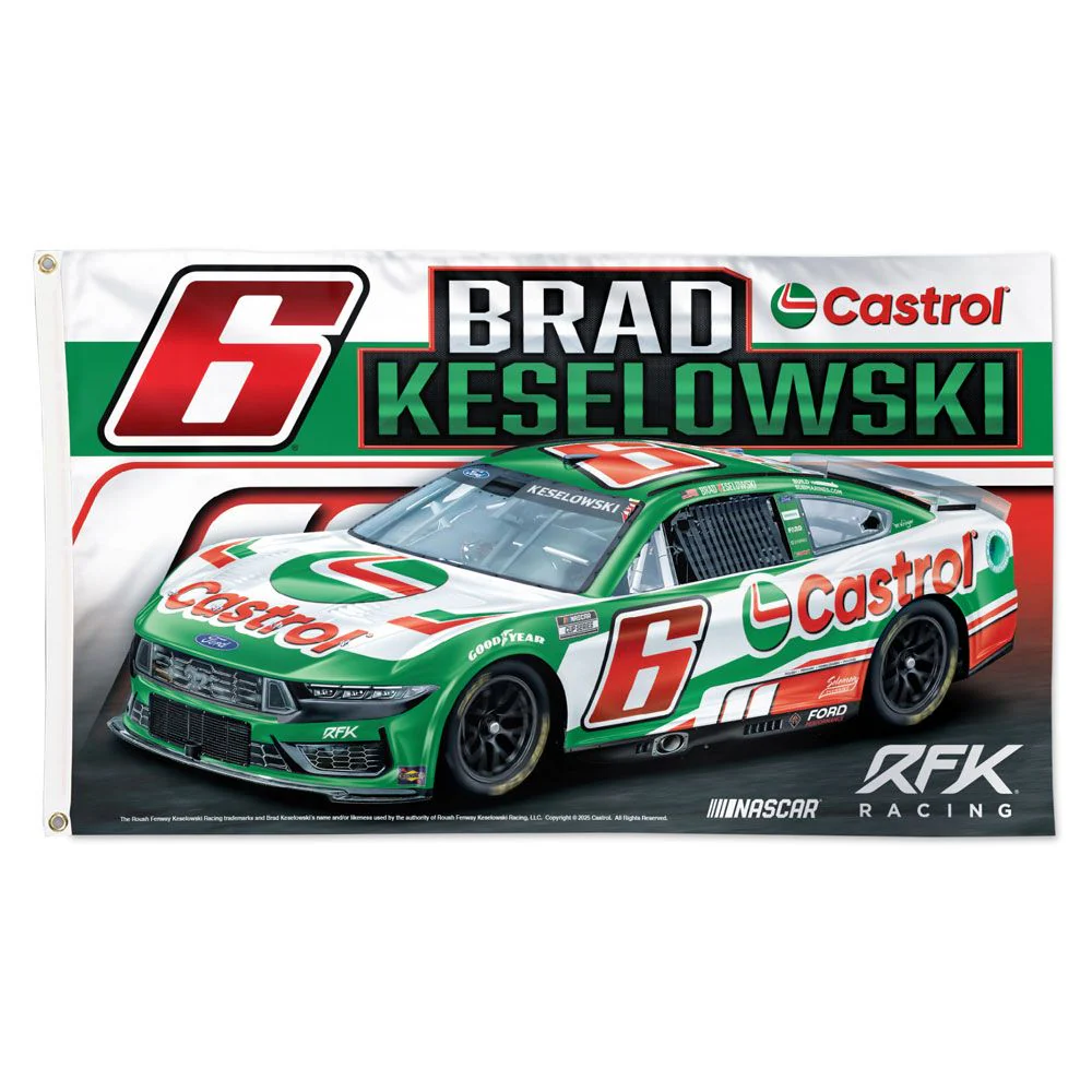 Brad Keselowski Castrol Flag Deluxe 3' X 5'
