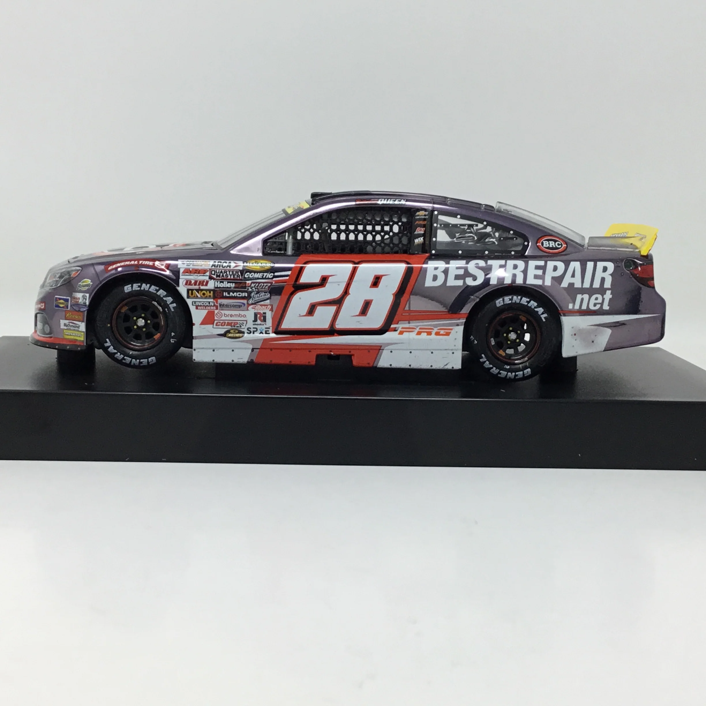 Brenden "Butterbean" Queen 2025 Best Repair Co. Daytona ARCA Race Win 1:24 Color Chrome Diecast - Image 2