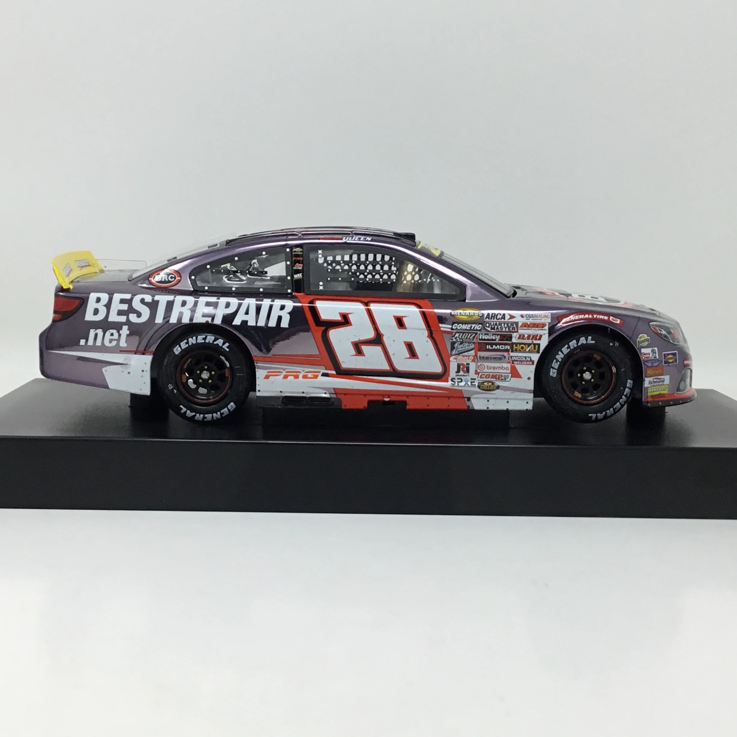 Brenden "Butterbean" Queen 2025 Best Repair Co. Daytona ARCA Race Win 1:24 Color Chrome Diecast - Image 4