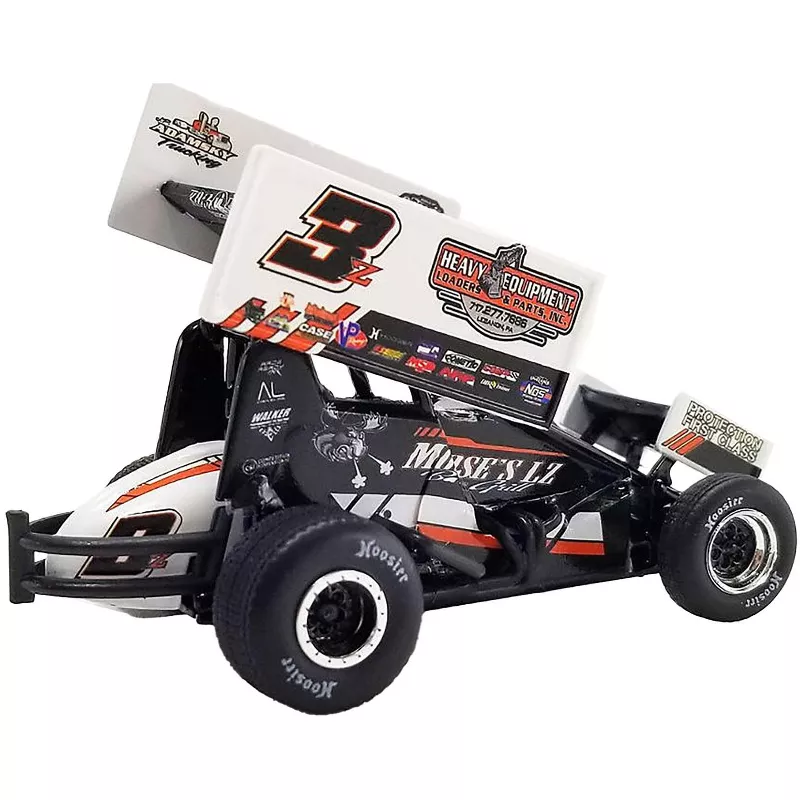 Brock Zearfoss 2023 Moose's LZ Bar & Grill Sprint Car 1:18 Diecast - Image 3