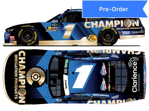 Carson Kvapil 2026 Champion Irrigation Foil Number 1:24 Diecast *PREORDER*