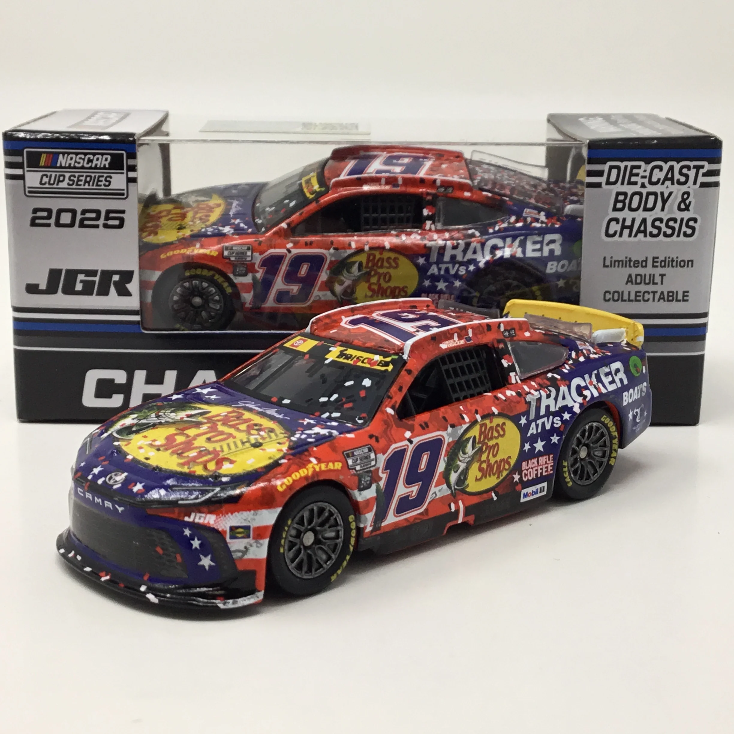 Chase Briscoe 2025 Bass Pro Shops Patriotic Darlington Race Win 1:64 Diecast - Image 2