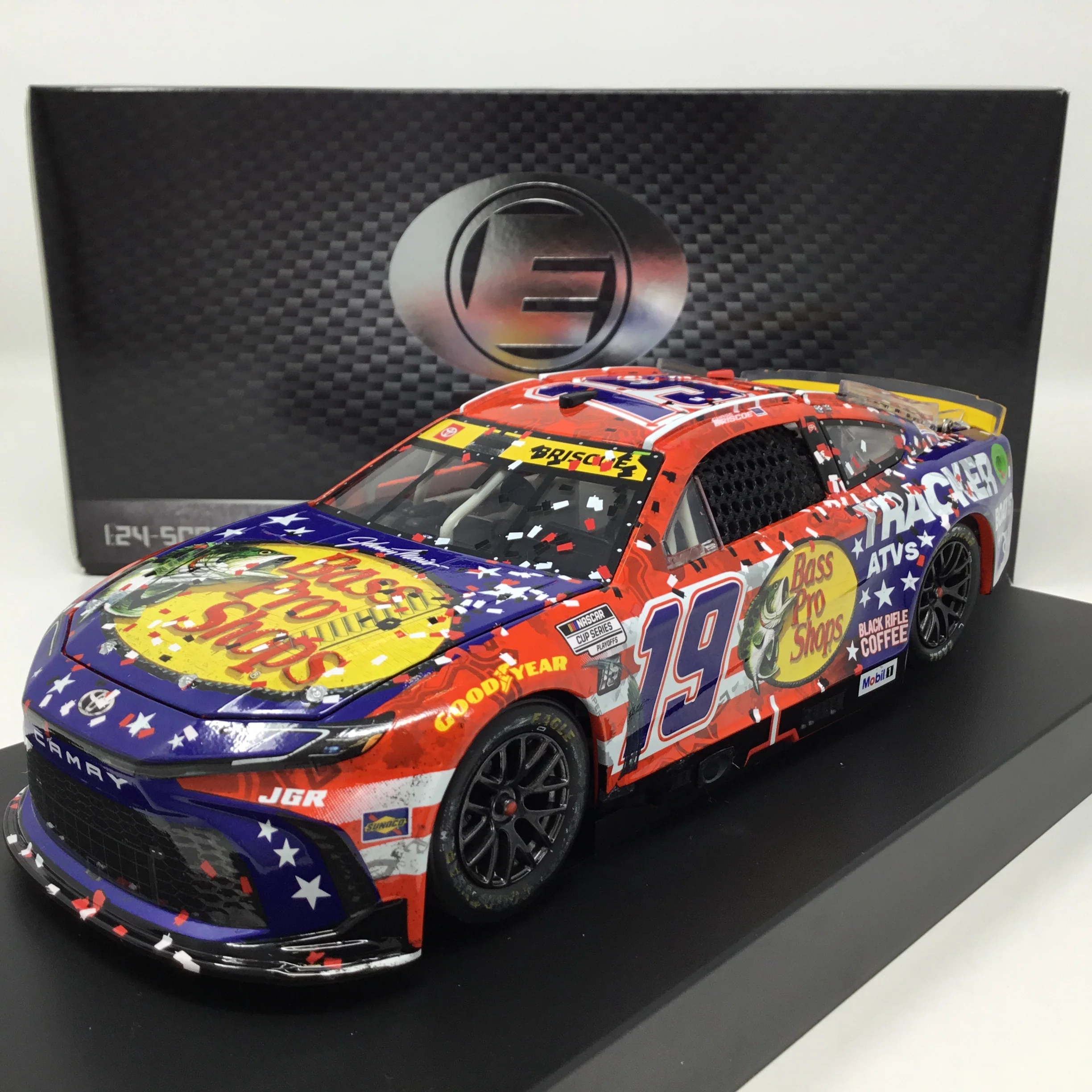 Chase Briscoe 2025 Bass Pro Shops Patriotic Darlington Race Win Elite 1:24 Diecast