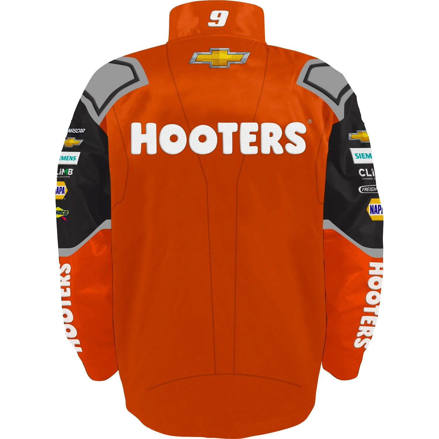 Chase Elliott 2024 Hooters Adult Nylon Uniform Jacket - Image 3