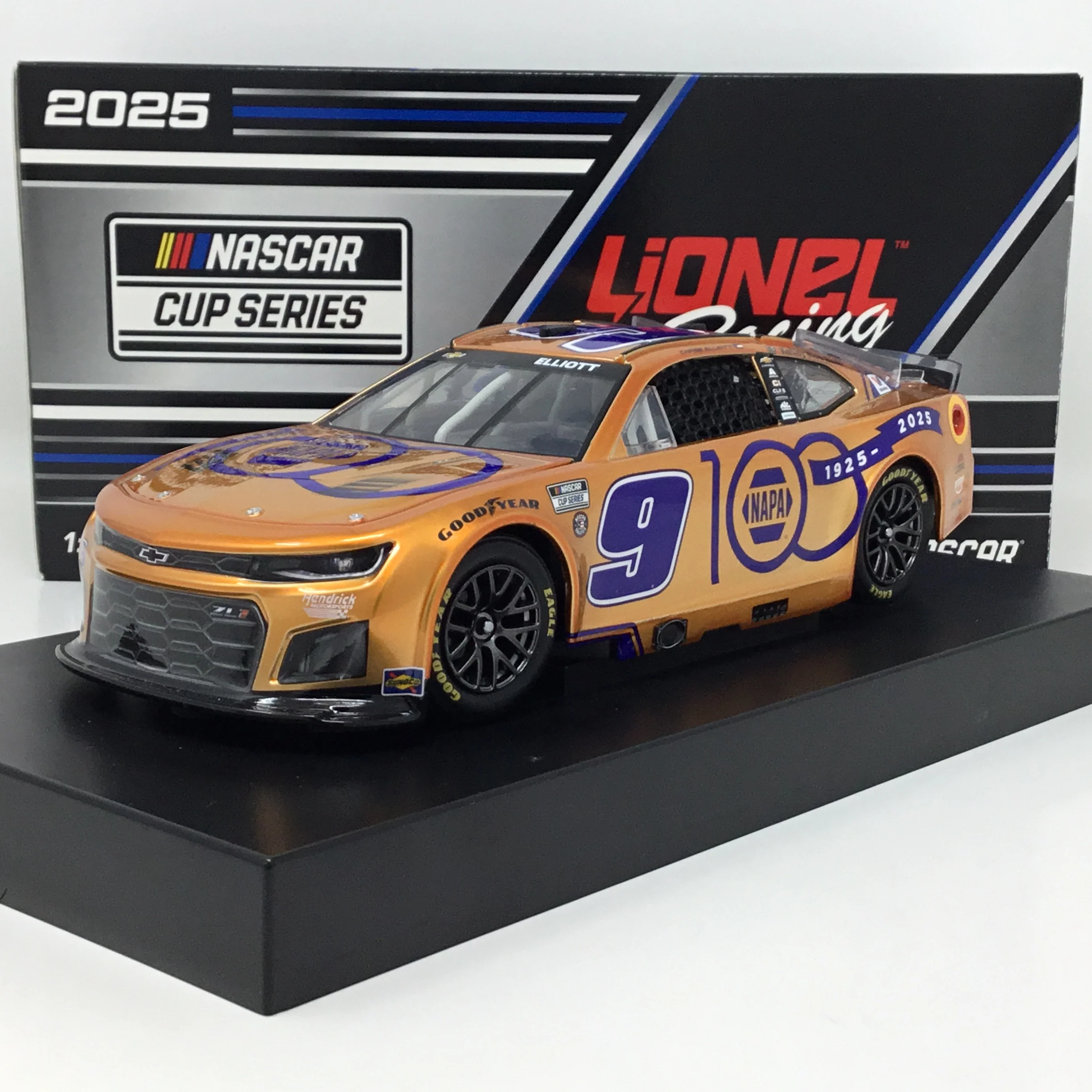 Chase Elliott 2025 NAPA 100th Anniversary 1:24 Liquid Color Diecast