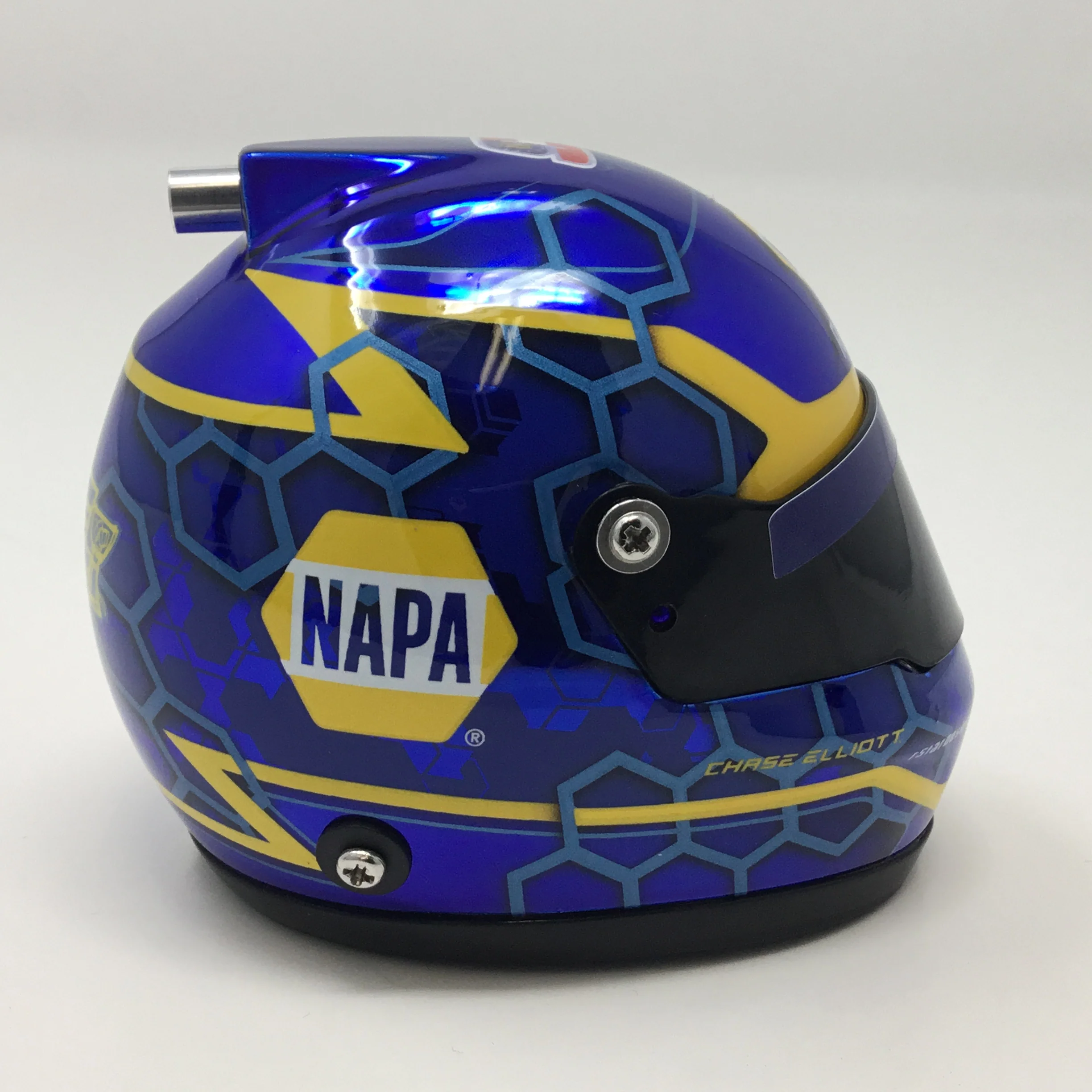 Chase Elliott NAPA 1:4 Scale Replica Helmet - Image 4