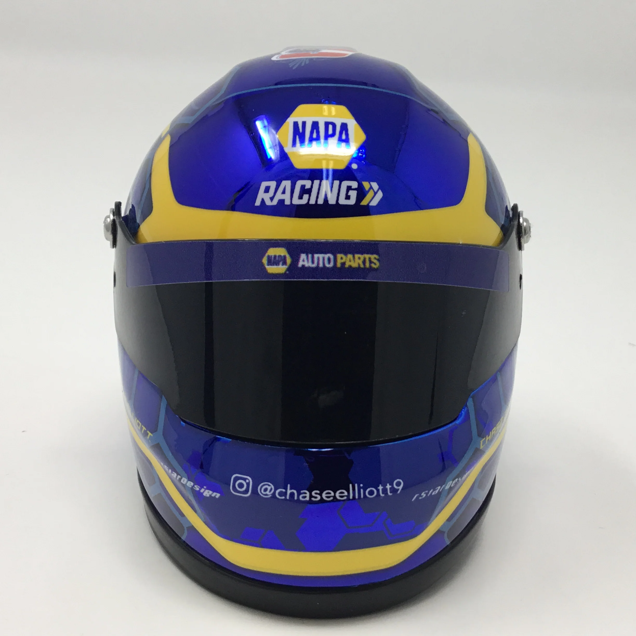 Chase Elliott NAPA 1:4 Scale Replica Helmet - Image 5