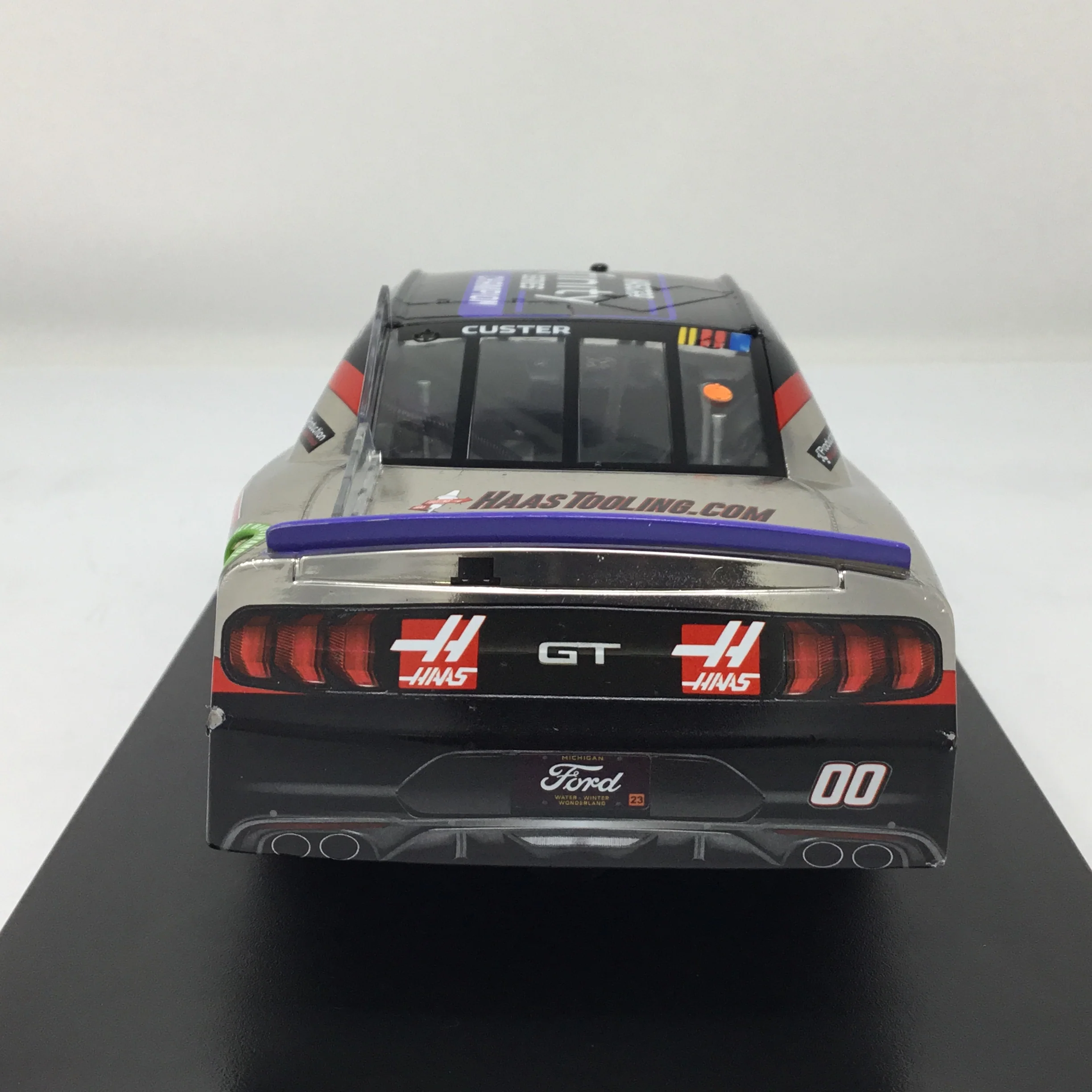 Cole Custer 2023 Haas Automation Champion 1:24 Color Chrome Diecast - Image 5
