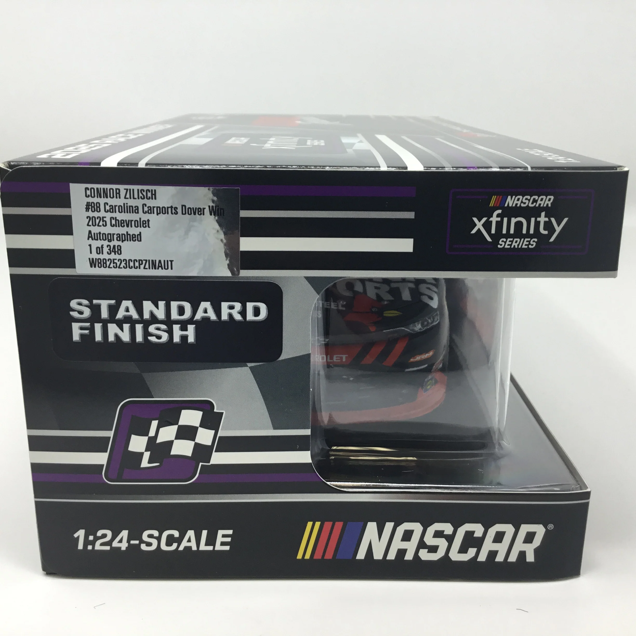 Connor Zilisch 2025 Carolina Carports Dover Race Win Autographed 1:24 Diecast - Image 6