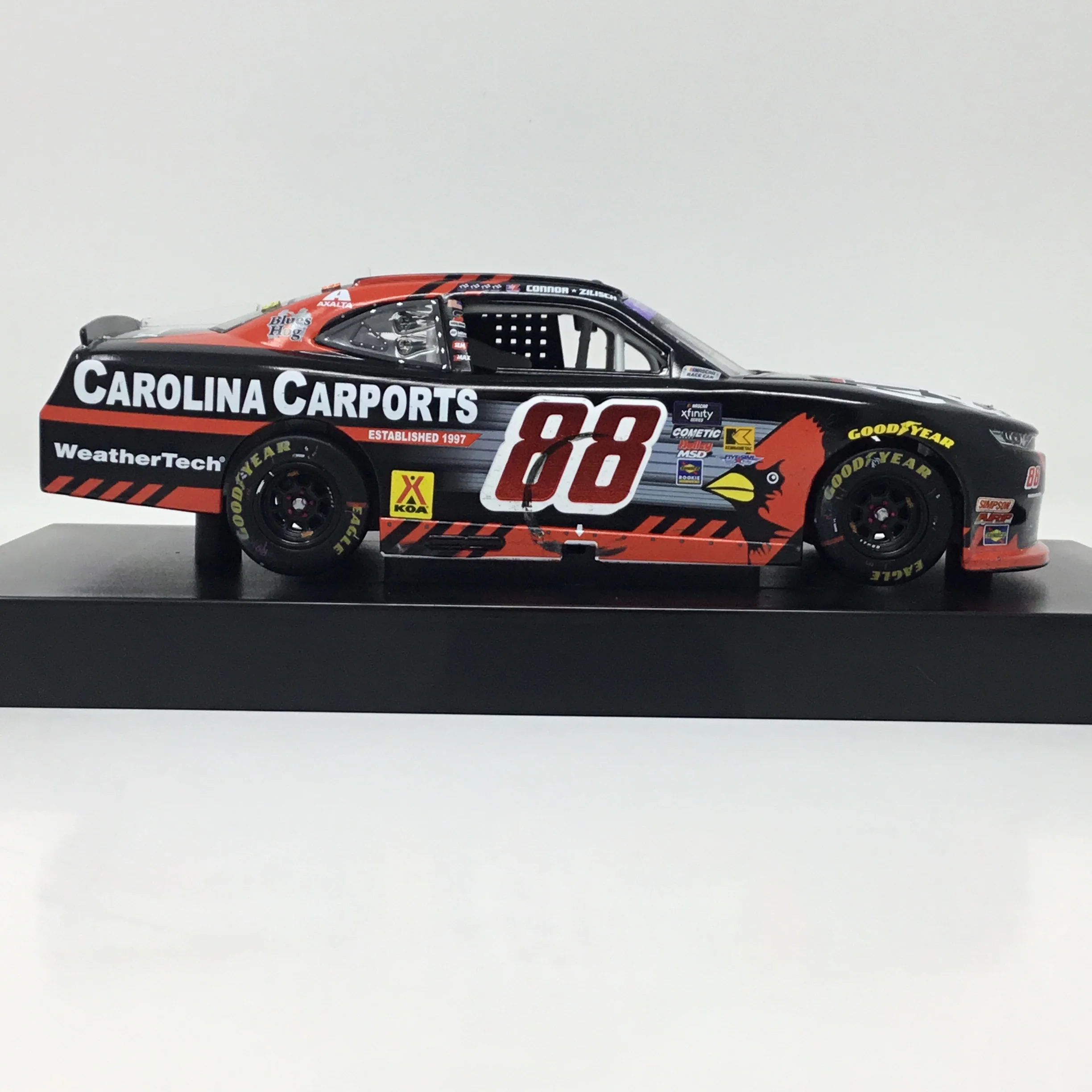Connor Zilisch 2025 Carolina Carports Dover Race Win Foil Number 1:24 Diecast - Image 4
