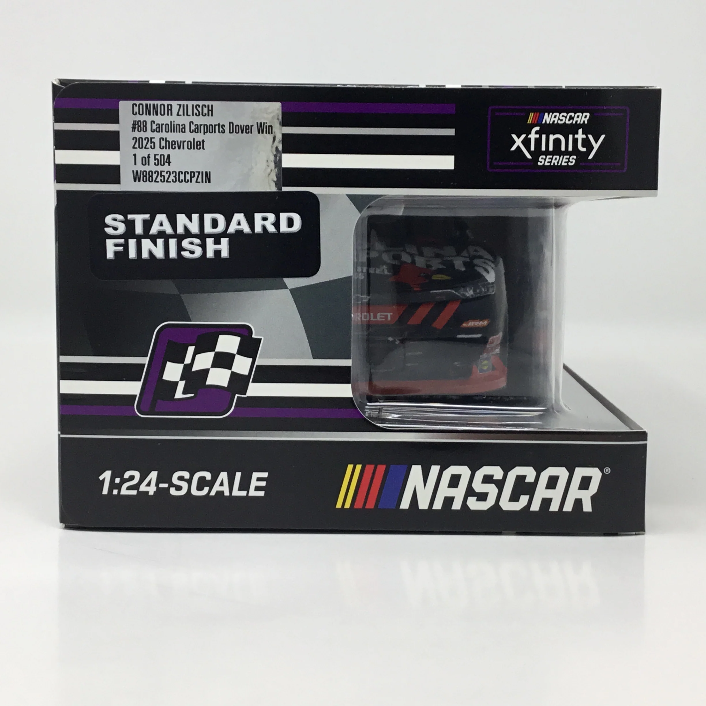 Connor Zilisch 2025 Carolina Carports Dover Race Win Foil Number 1:24 Diecast - Image 6