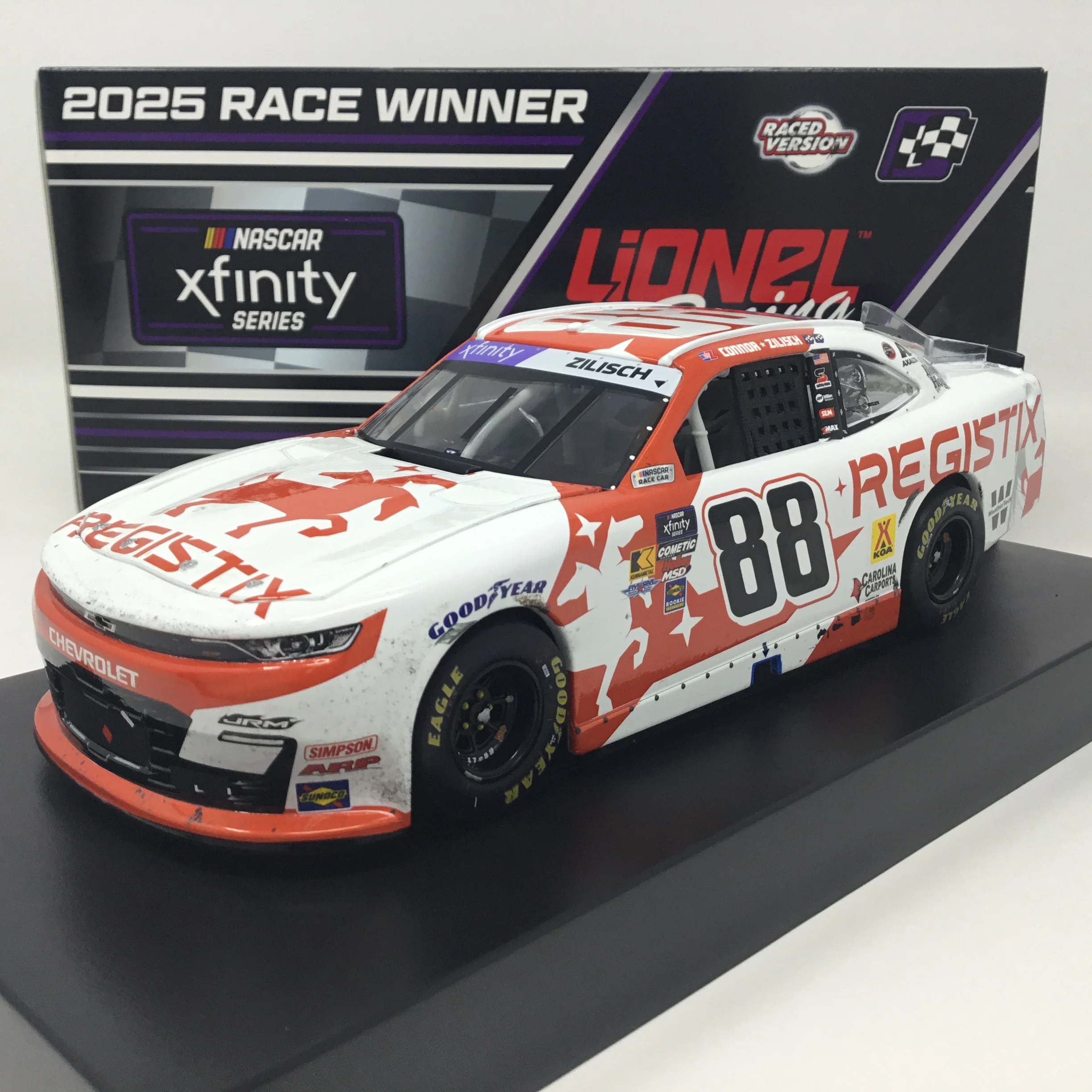 Connor Zilisch 2025 Registix Pocono Race Win 1:24 Foil Number Diecast - Image 2
