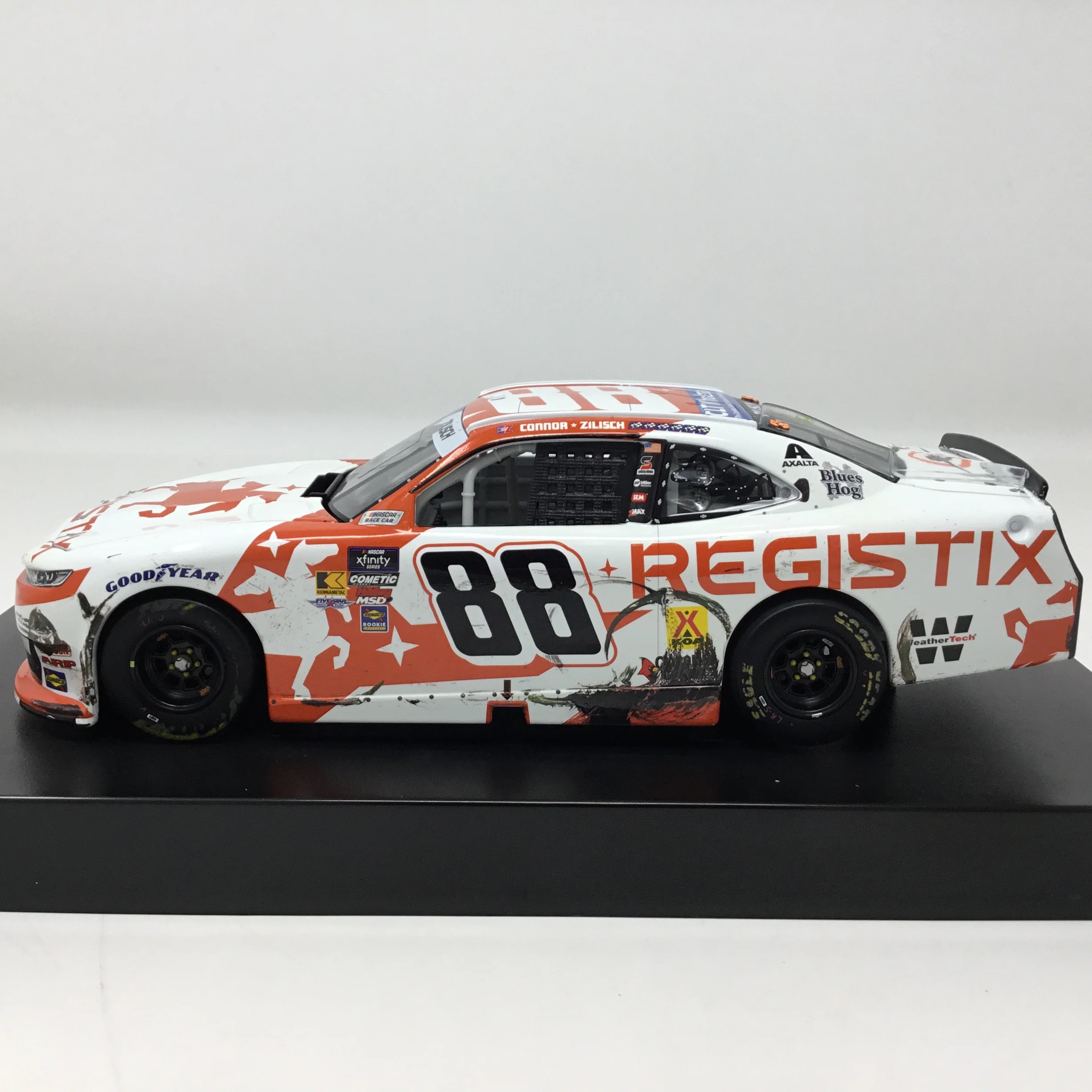 Connor Zilisch 2025 Registix Watkins Glen Race Win Foil Number Autographed 1:24 Diecast - Image 3