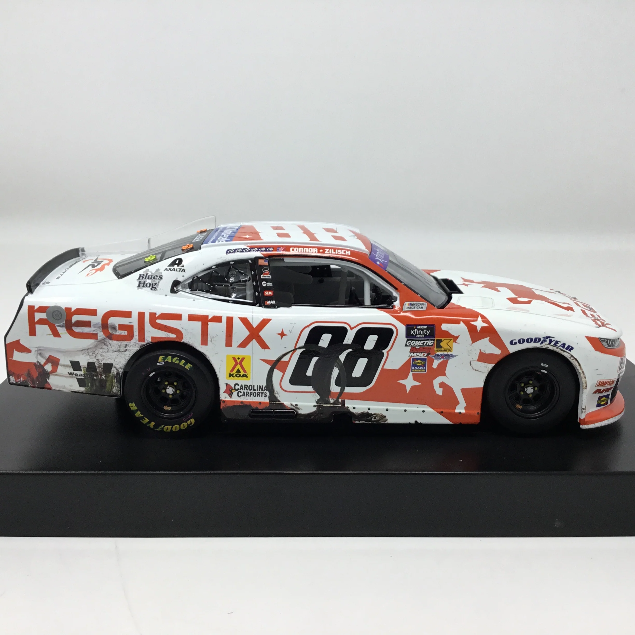 Connor Zilisch 2025 Registix Watkins Glen Race Win Foil Number Autographed 1:24 Diecast - Image 5