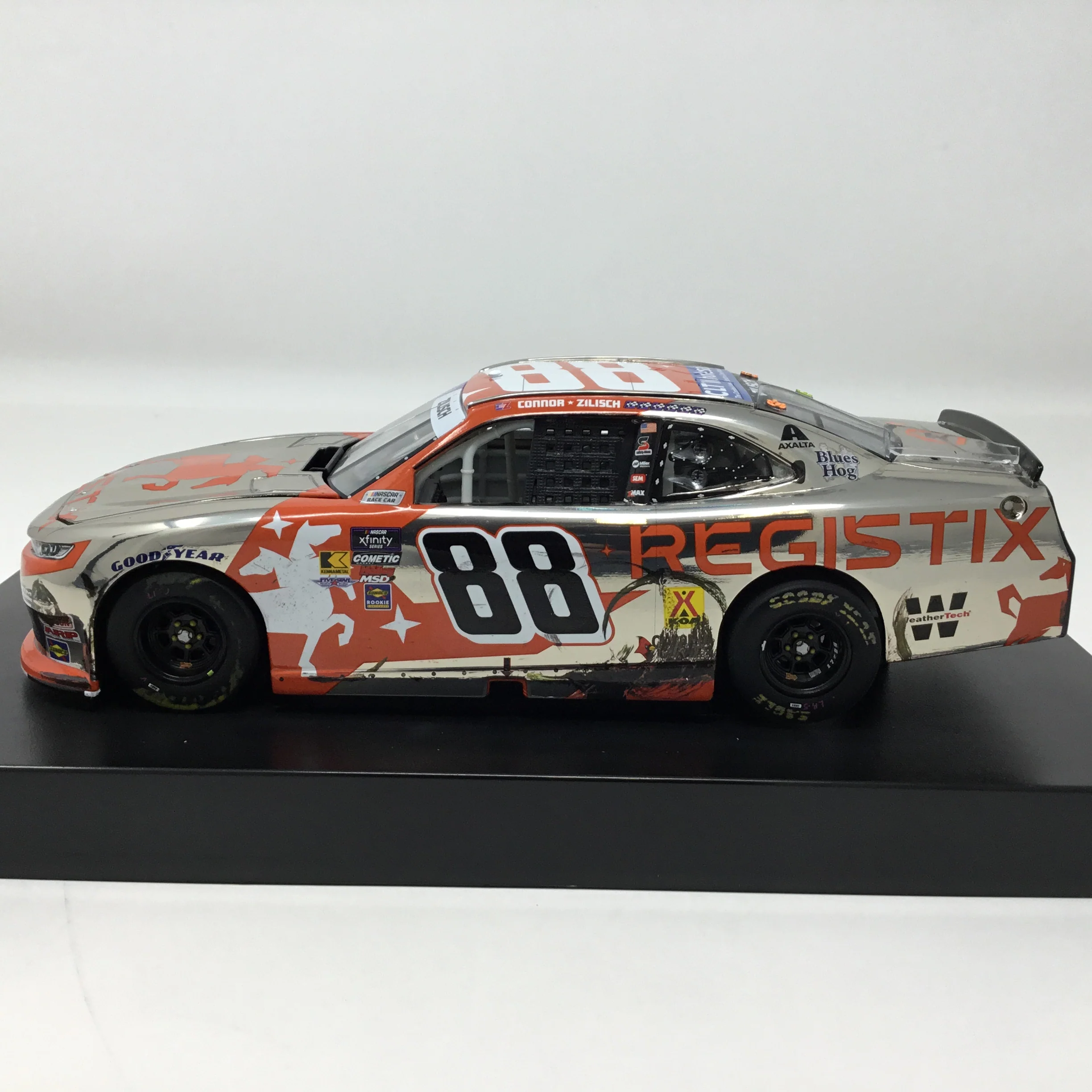 Connor Zilisch 2025 Registix Watkins Glen Race Win Foil Number Color Chrome 1:24 Diecast - Image 2