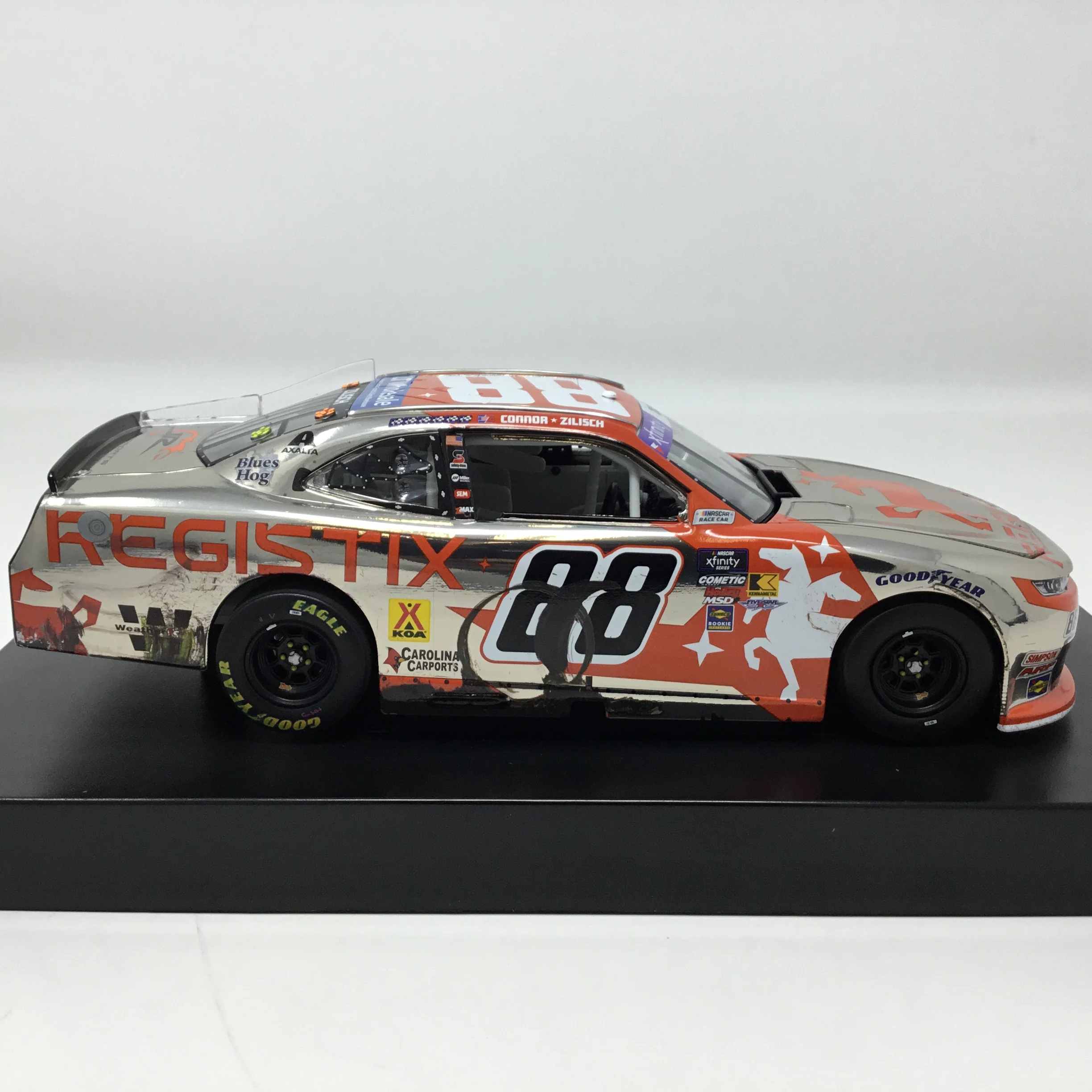 Connor Zilisch 2025 Registix Watkins Glen Race Win Foil Number Color Chrome 1:24 Diecast - Image 4
