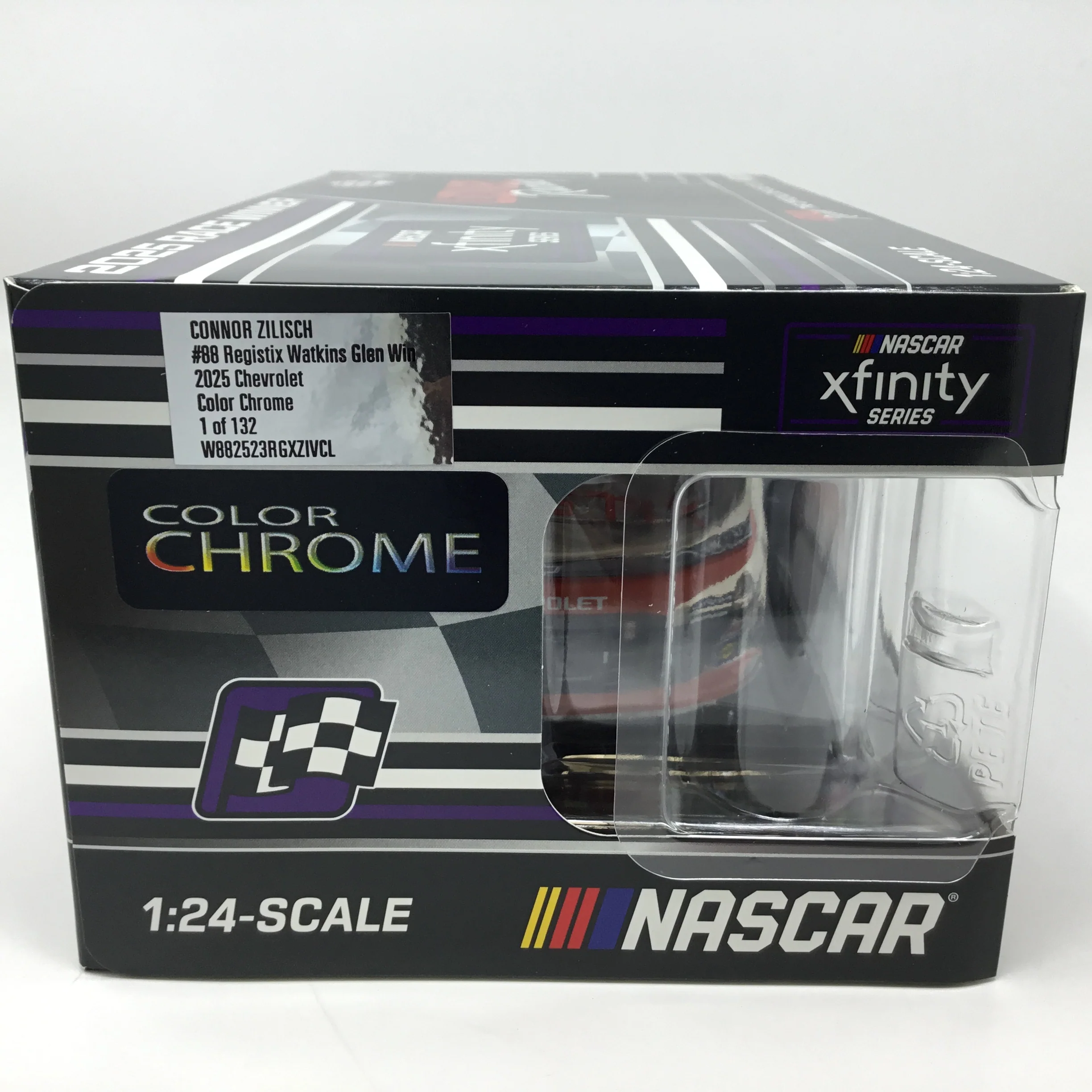 Connor Zilisch 2025 Registix Watkins Glen Race Win Foil Number Color Chrome 1:24 Diecast - Image 6