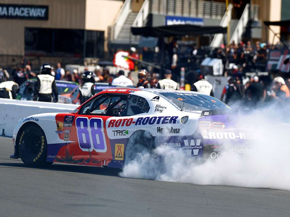 Connor Zilisch 2025 Roto-Rooter Sonoma Race Win Foil Number 1:24 Diecast - Image 8