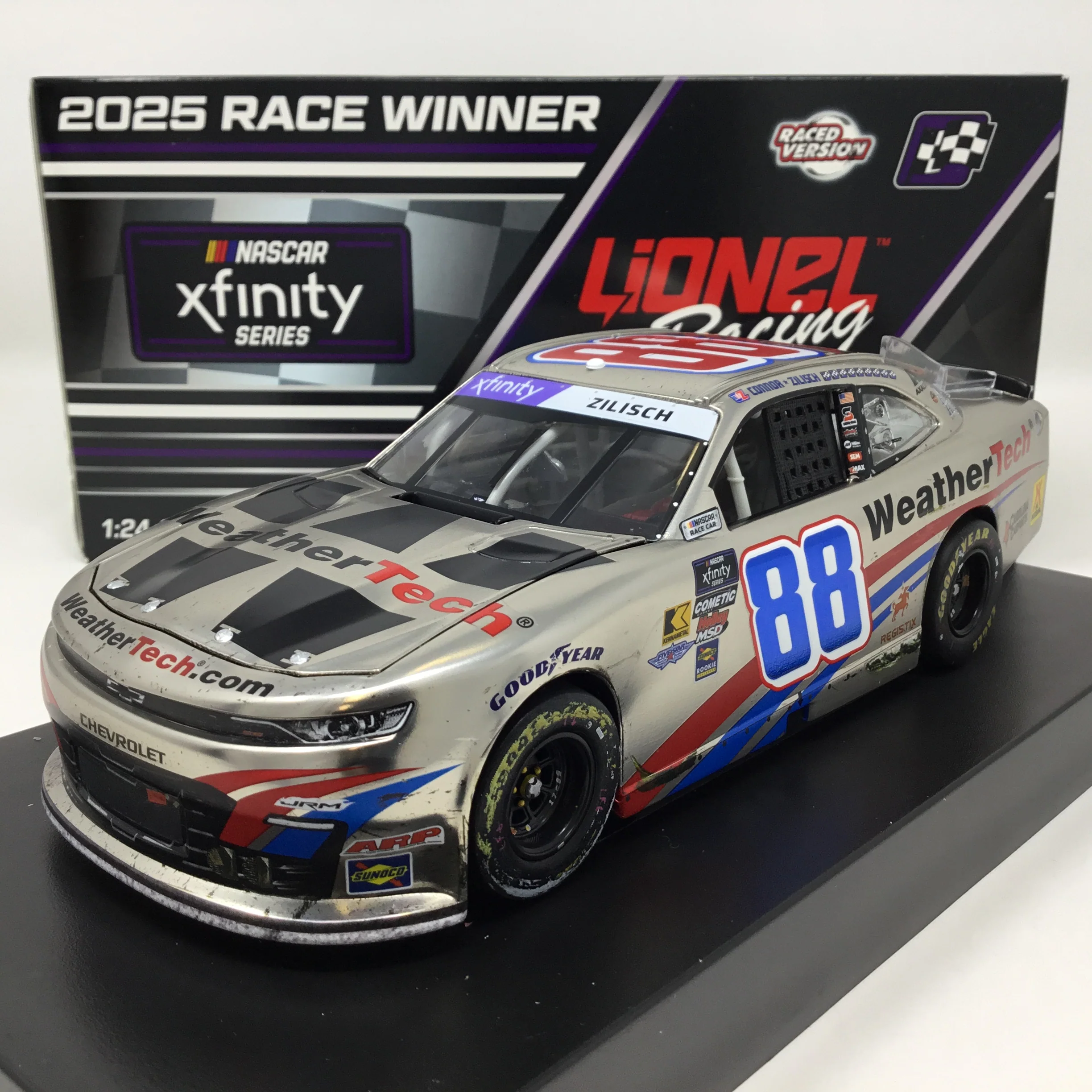 Connor Zilisch 2025 Weathertech Gateway Race Win Foil Number Color Chrome Race Win 1:24 Diecast