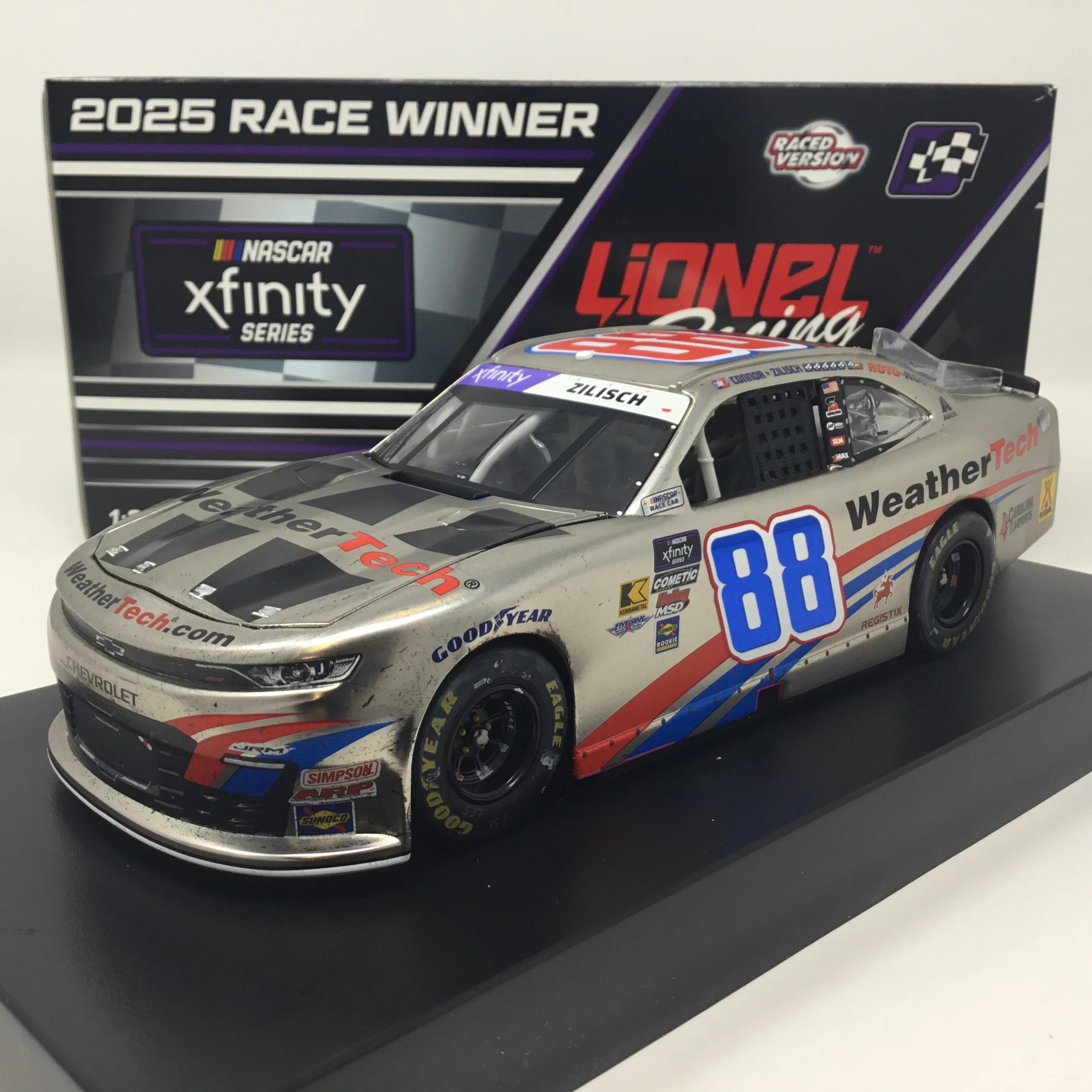 Connor Zilisch 2025 Weathertech Indianapolis Race Win Color Chrome Foil Number 1:24 Diecast