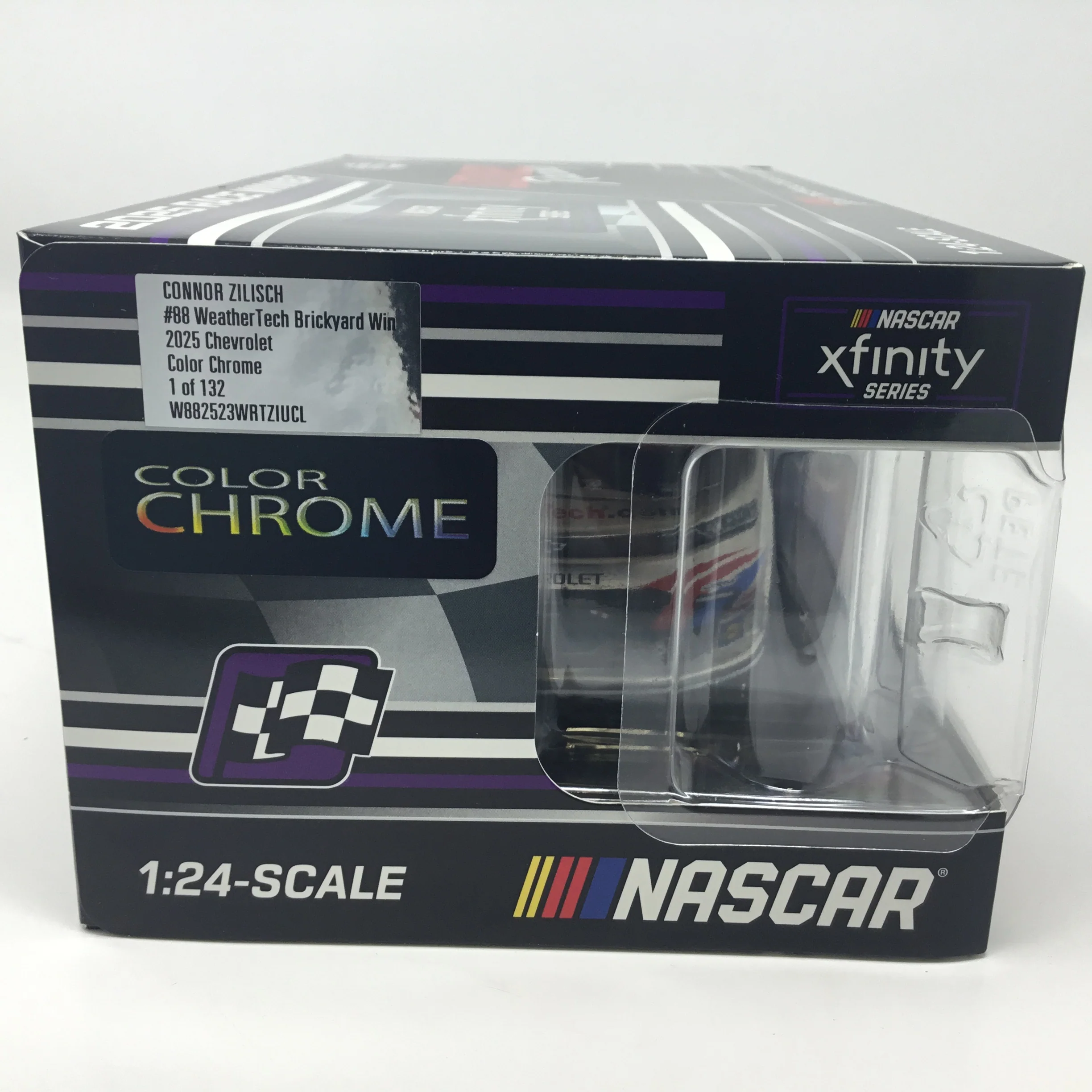 Connor Zilisch 2025 Weathertech Indianapolis Race Win Color Chrome Foil Number 1:24 Diecast - Image 6