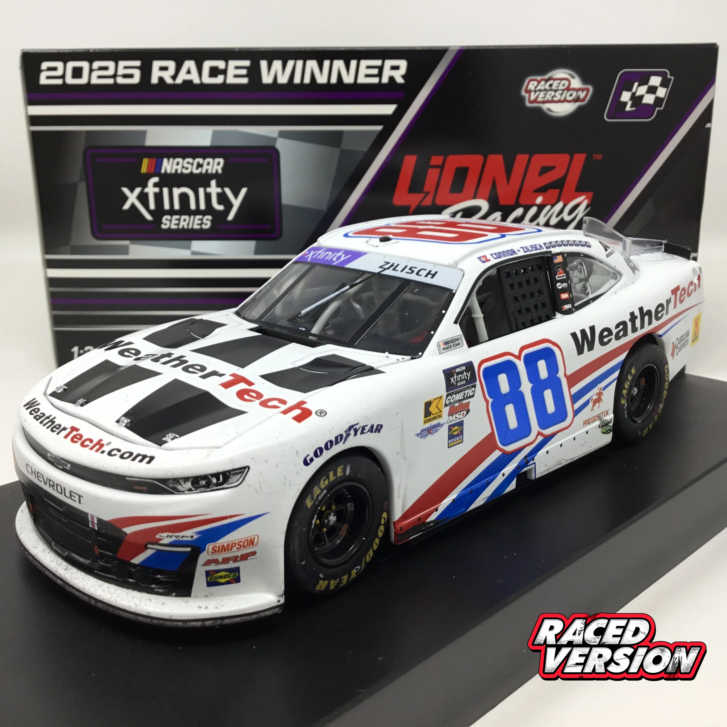 Connor Zilisch 2025 WeatherTech Portland Race Win Foil Number 1:24 Diecast