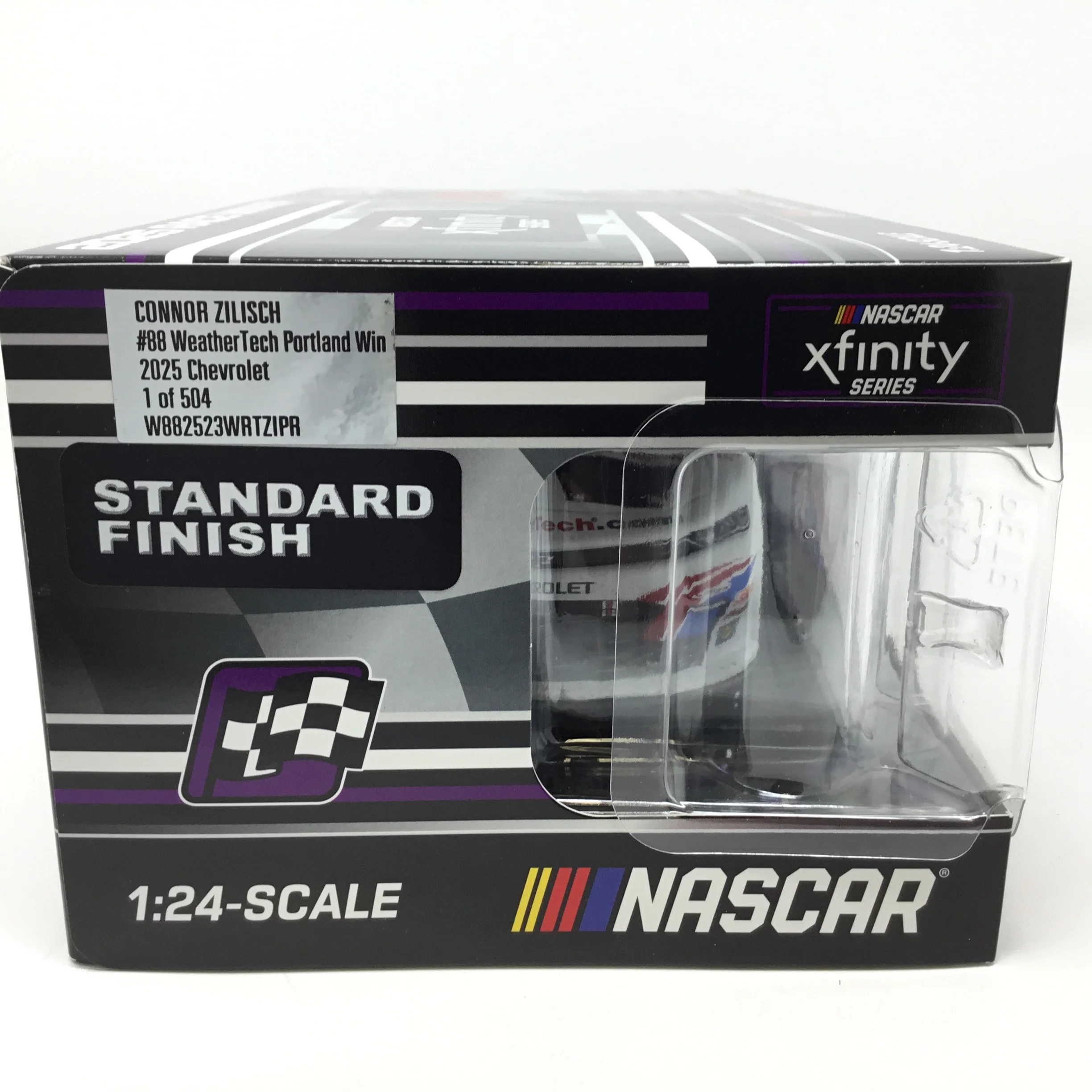 Connor Zilisch 2025 WeatherTech Portland Race Win Foil Number 1:24 Diecast - Image 7
