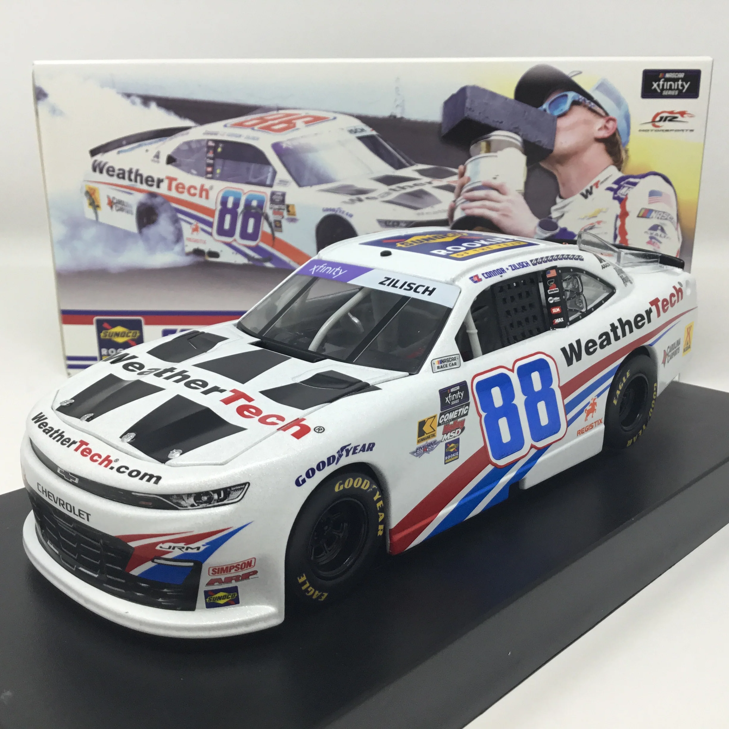 Connor Zilisch 2025 Weathertech Rookie Of The Year Galaxy Color Foil Number 1:24 Diecast