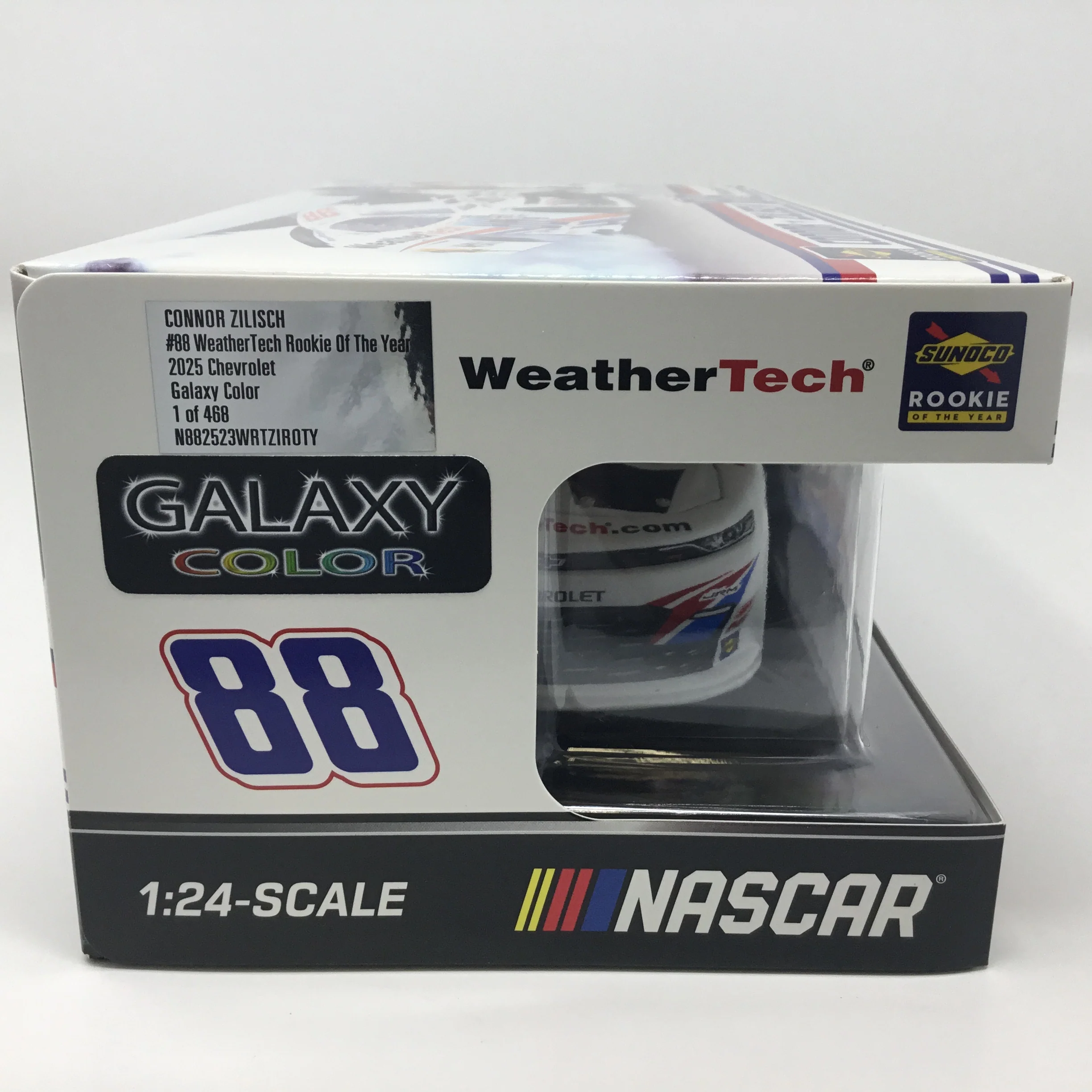 Connor Zilisch 2025 Weathertech Rookie Of The Year Galaxy Color Foil Number 1:24 Diecast - Image 5