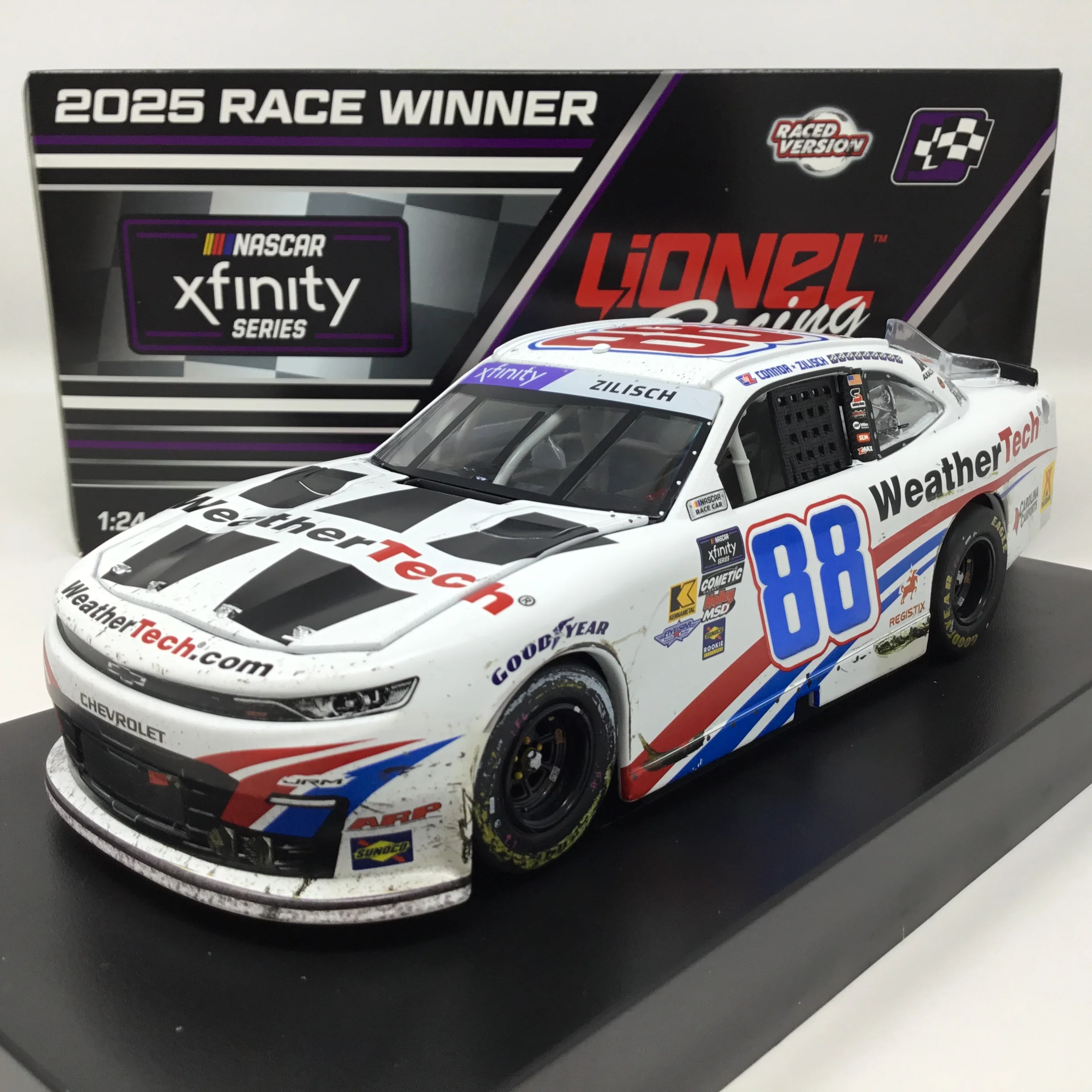 Connor Zilisch 2025 Weathertech WWT Raceway Race Win Foil Number 1:24 Diecast - Image 2