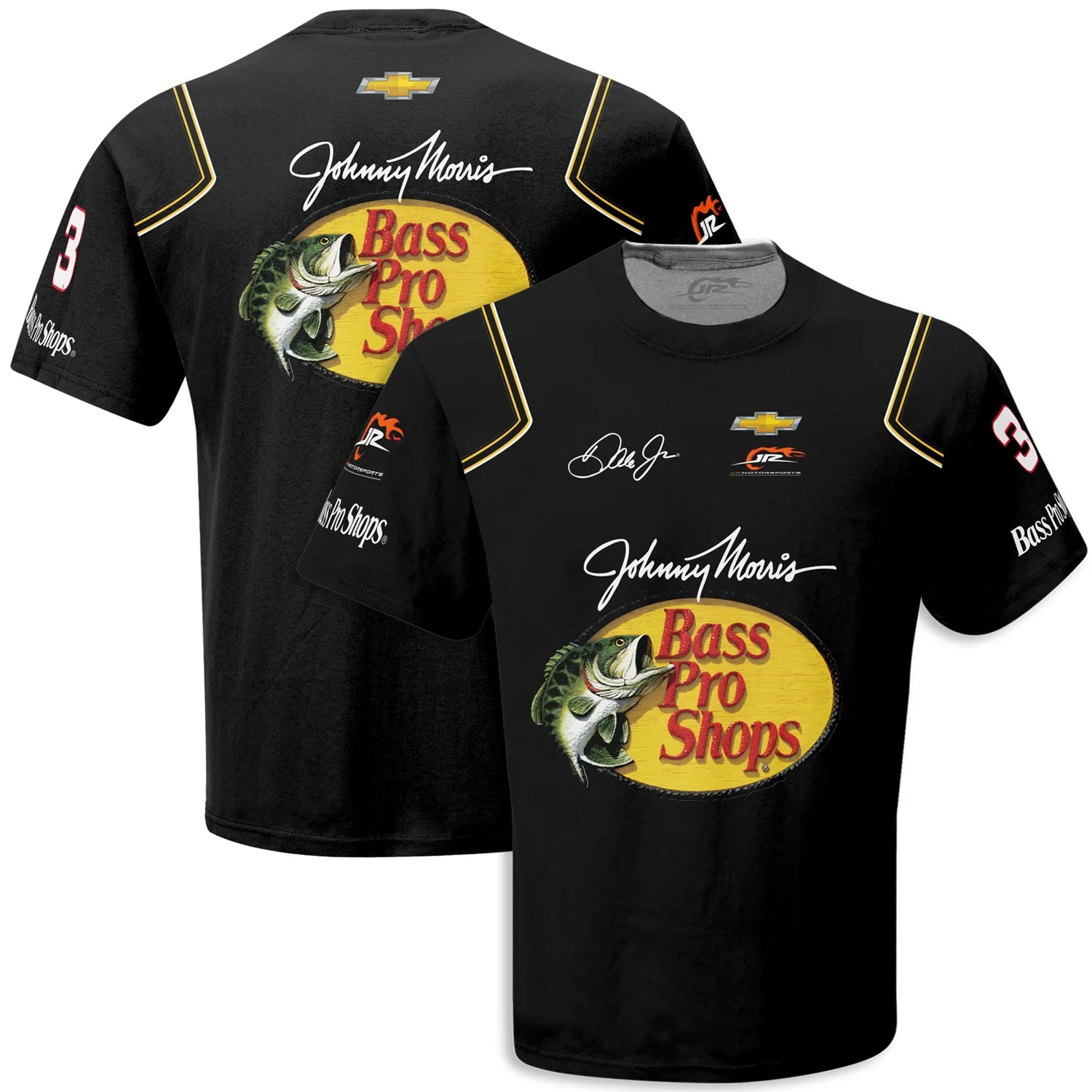 Dale Earnhardt Jr. 2023 Bass Pro Shops Sublimated Uniform Pit Crew T-Shirt