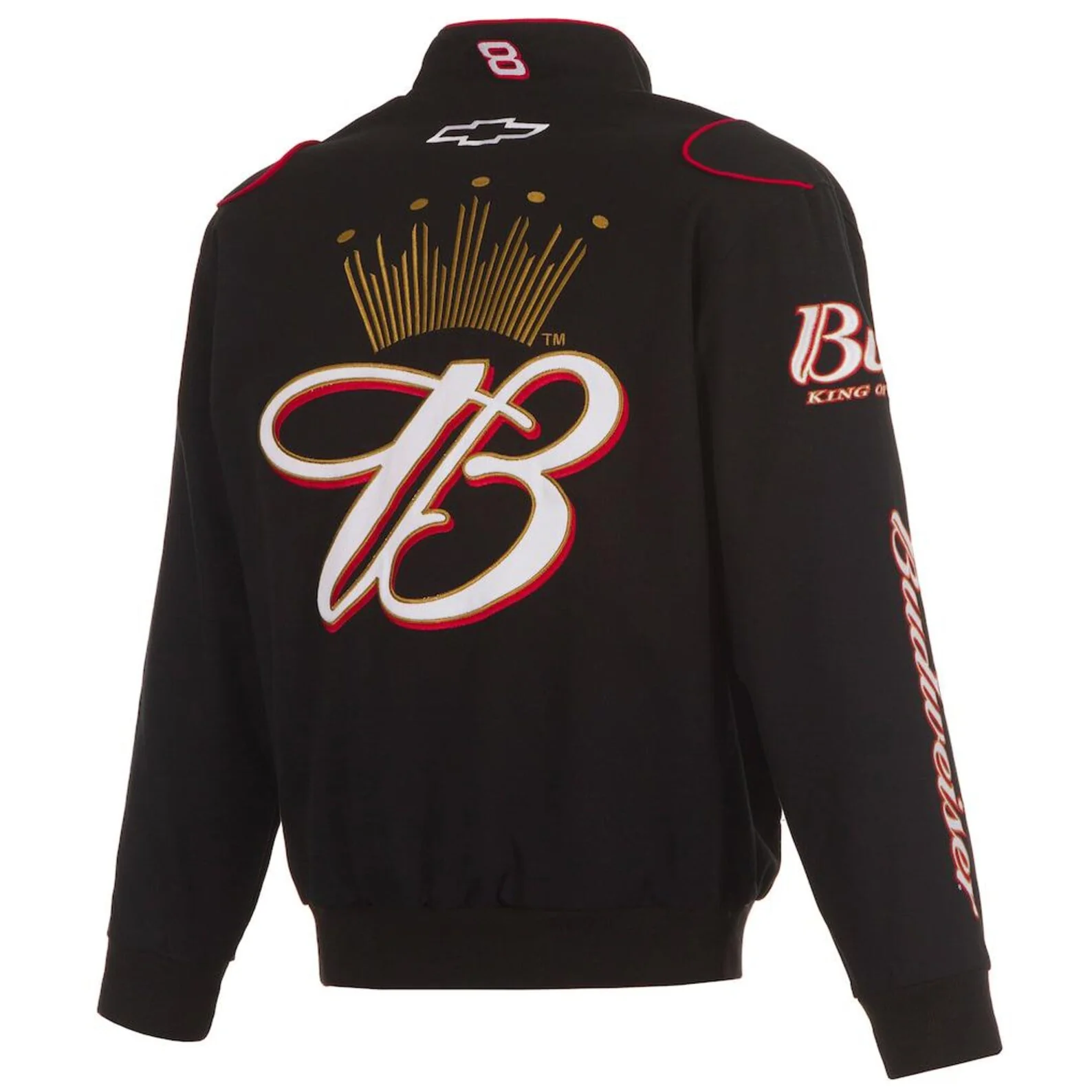 Dale Earnhardt Jr. Bud Black Cotton Full-Snap Jacket - Image 3
